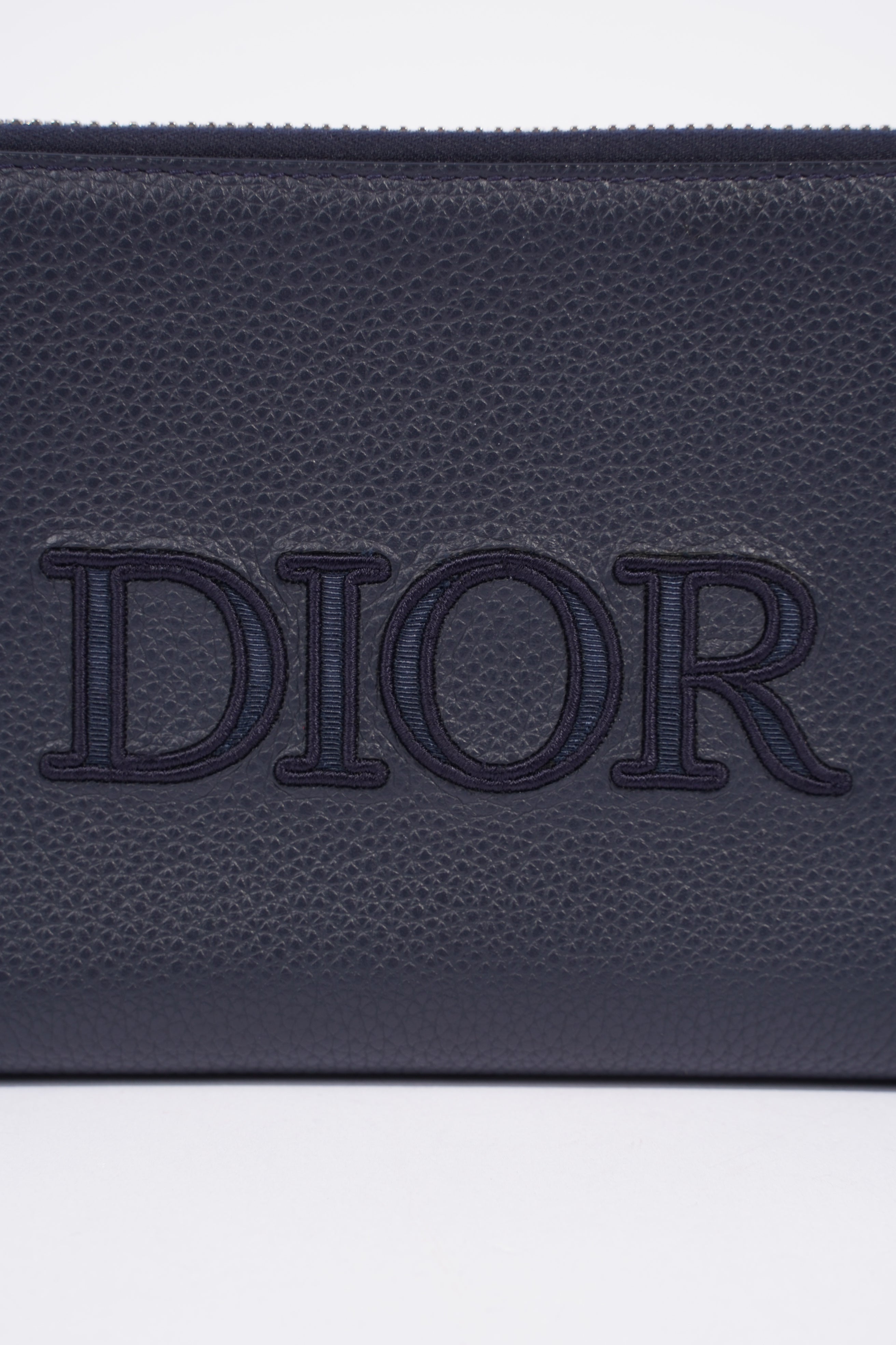 Christian Dior Messenger Pouch Navy Leather