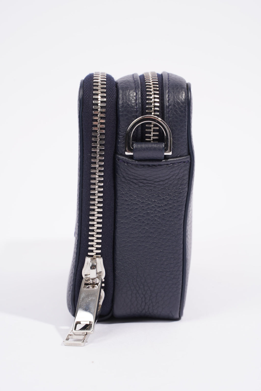 Christian Dior Messenger Pouch Navy Leather