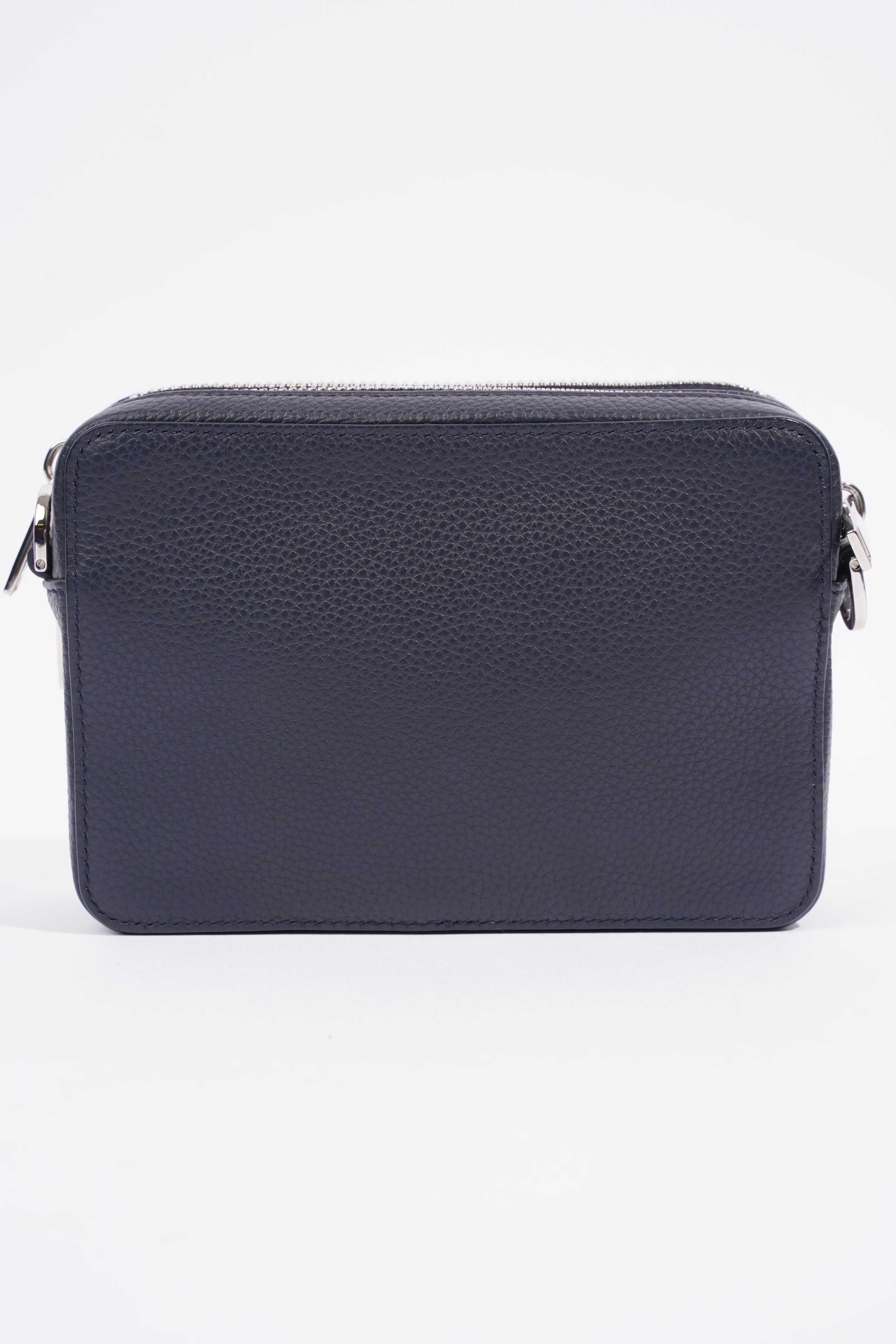 Christian Dior Messenger Pouch Navy Leather