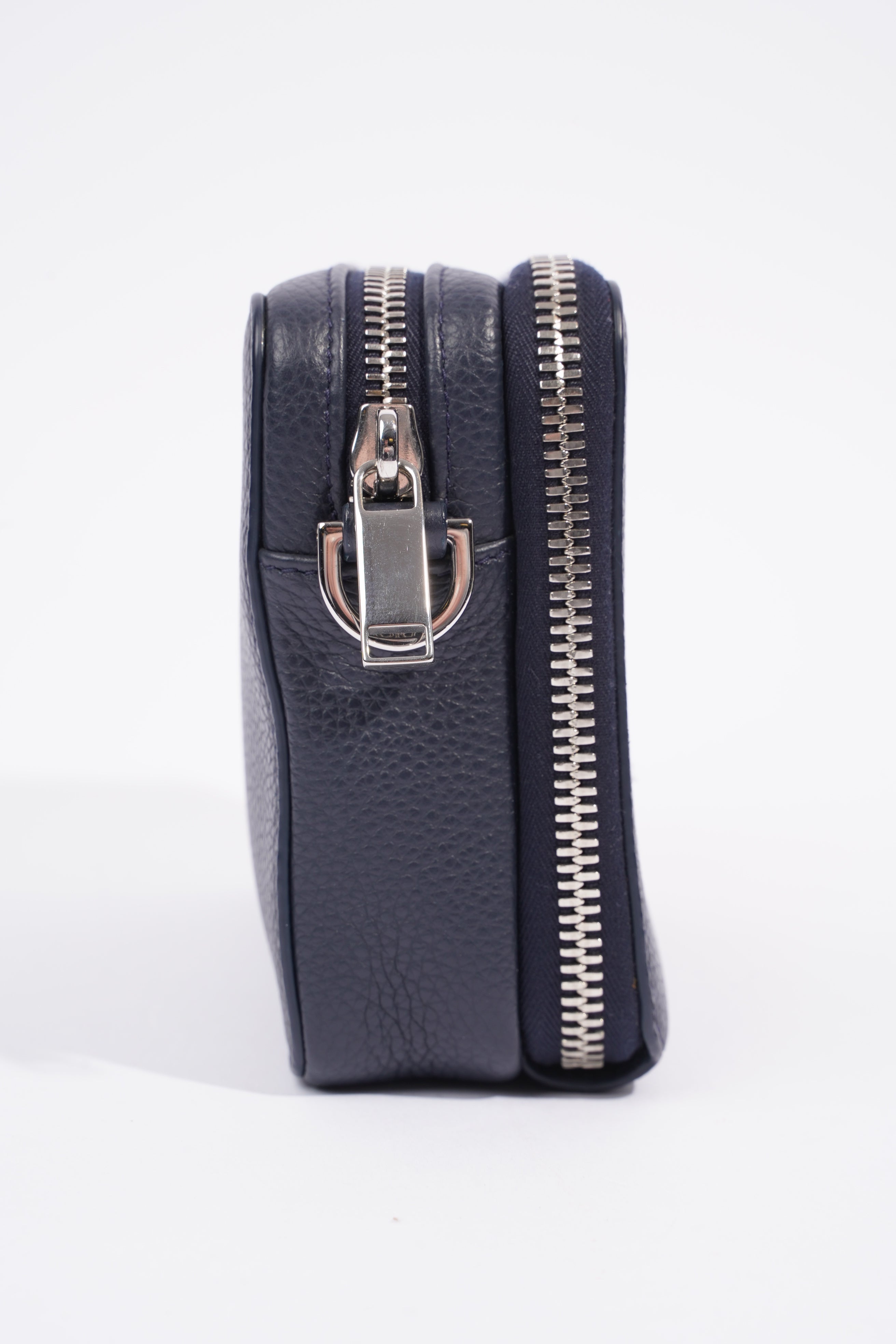 Christian Dior Messenger Pouch Navy Leather
