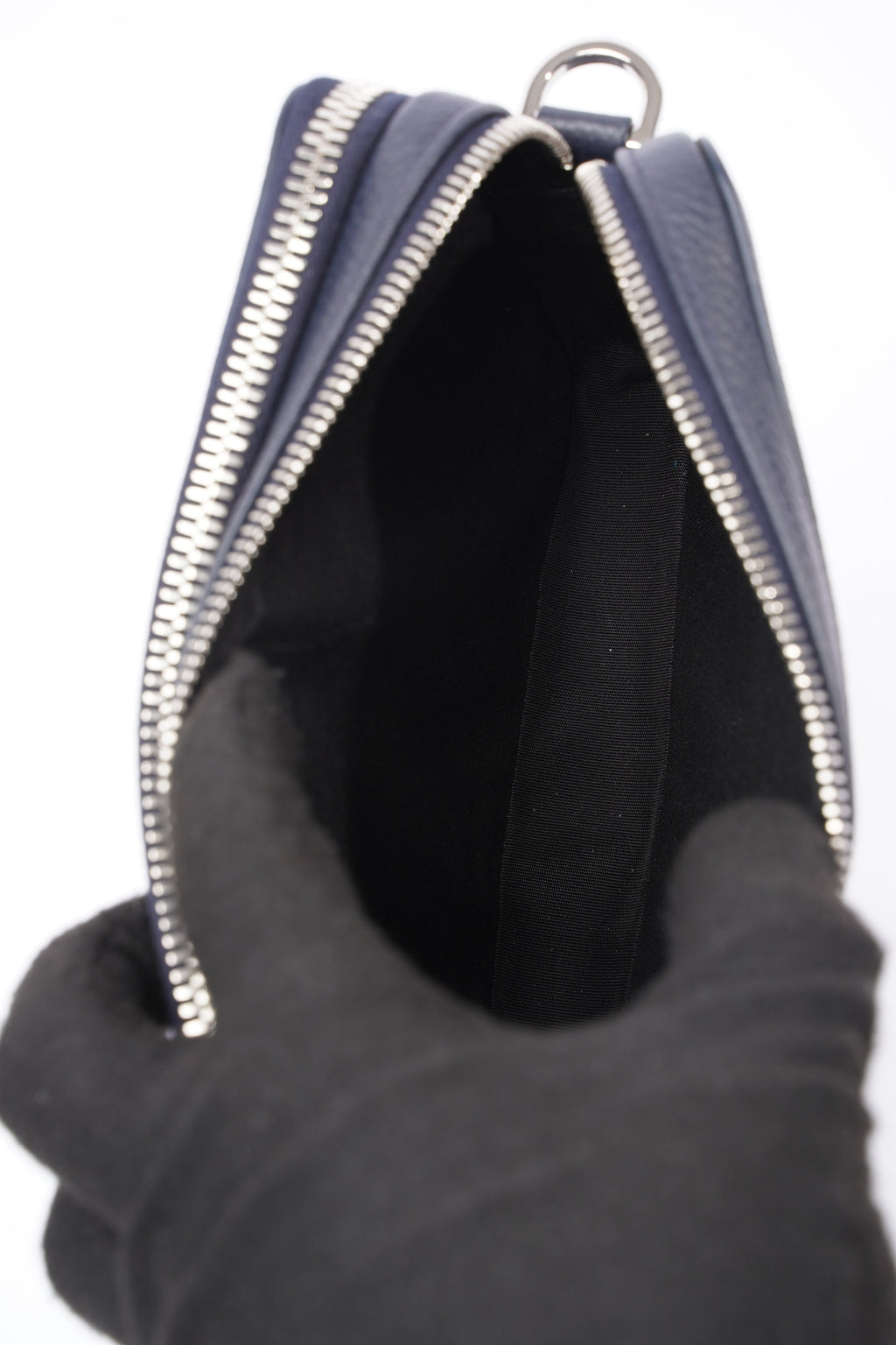 Christian Dior Messenger Pouch Navy Leather