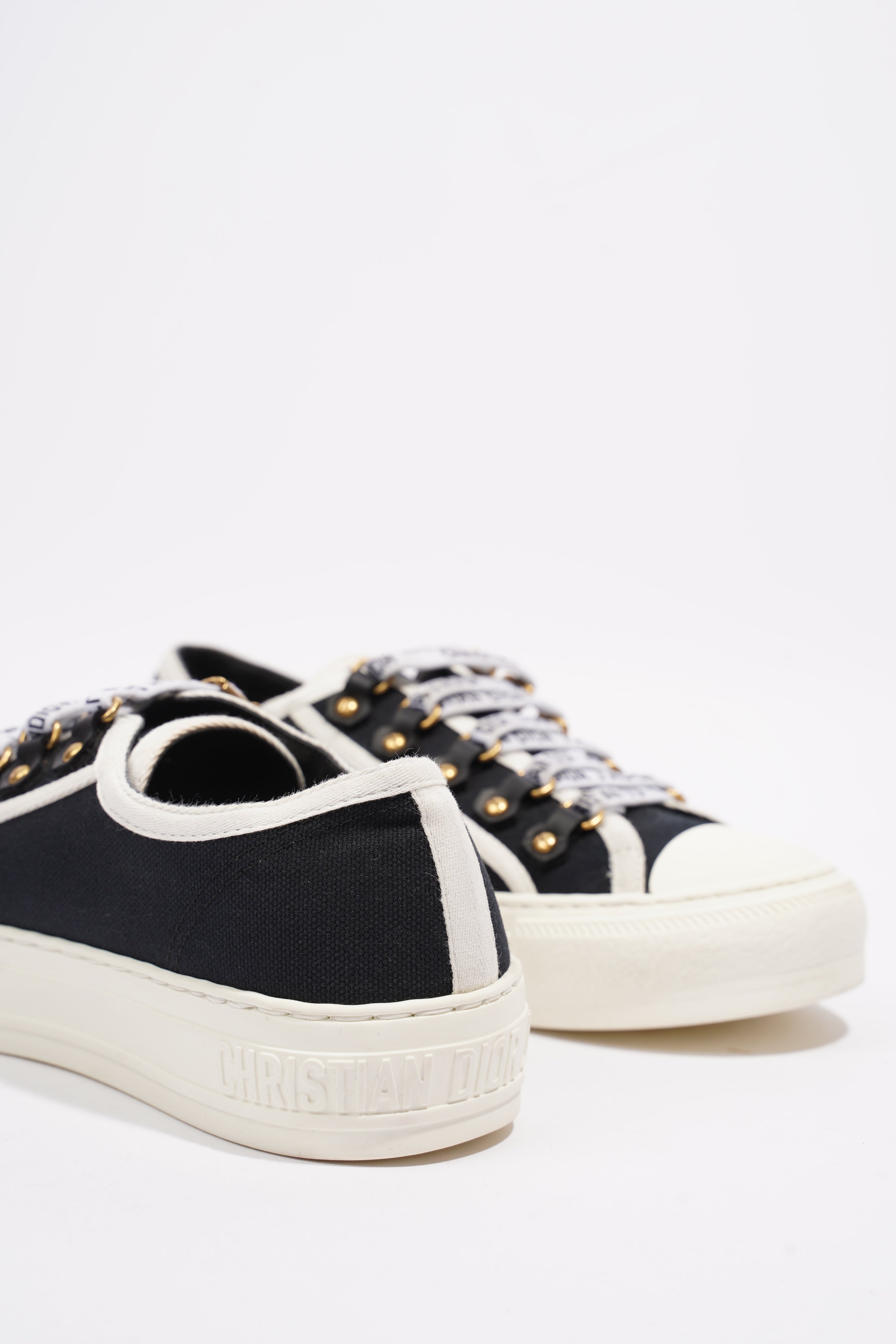 Christian Dior WALK'N'DIOR Black / White Canvas EU 36 UK 3