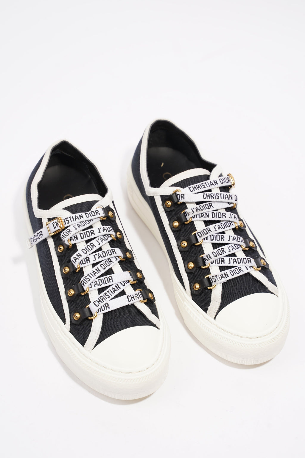 Christian Dior WALK'N'DIOR Black / White Canvas EU 36 UK 3