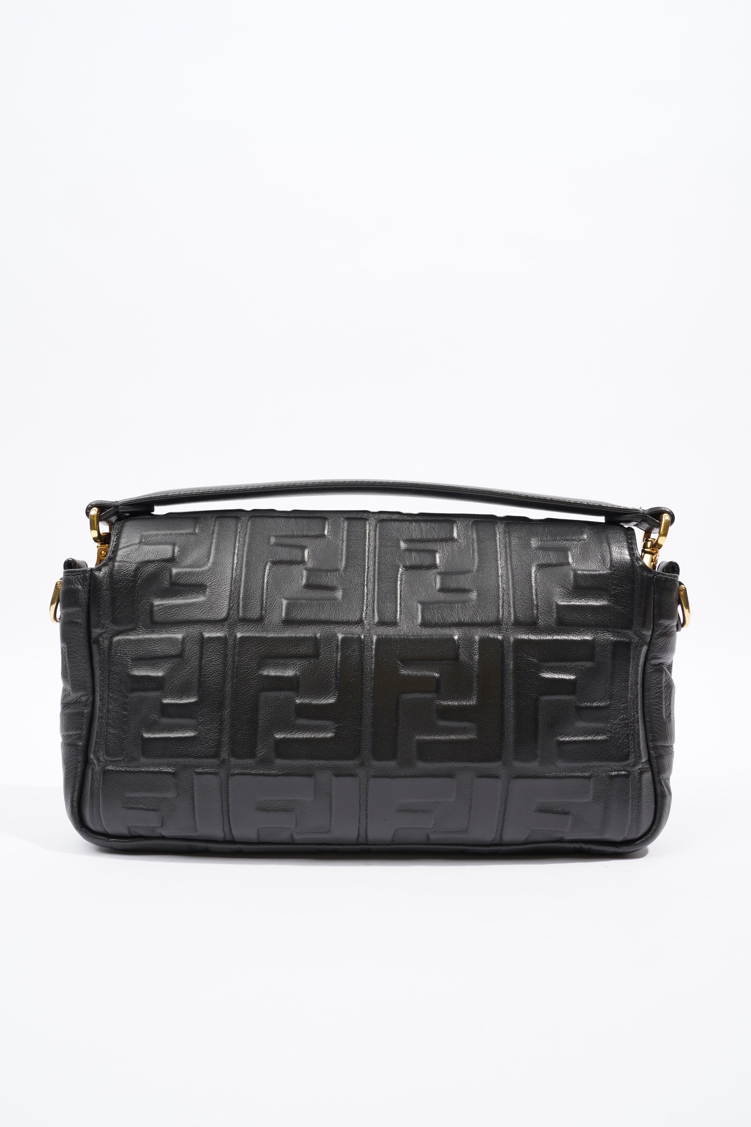 Fendi Baguette Bag Black Leather