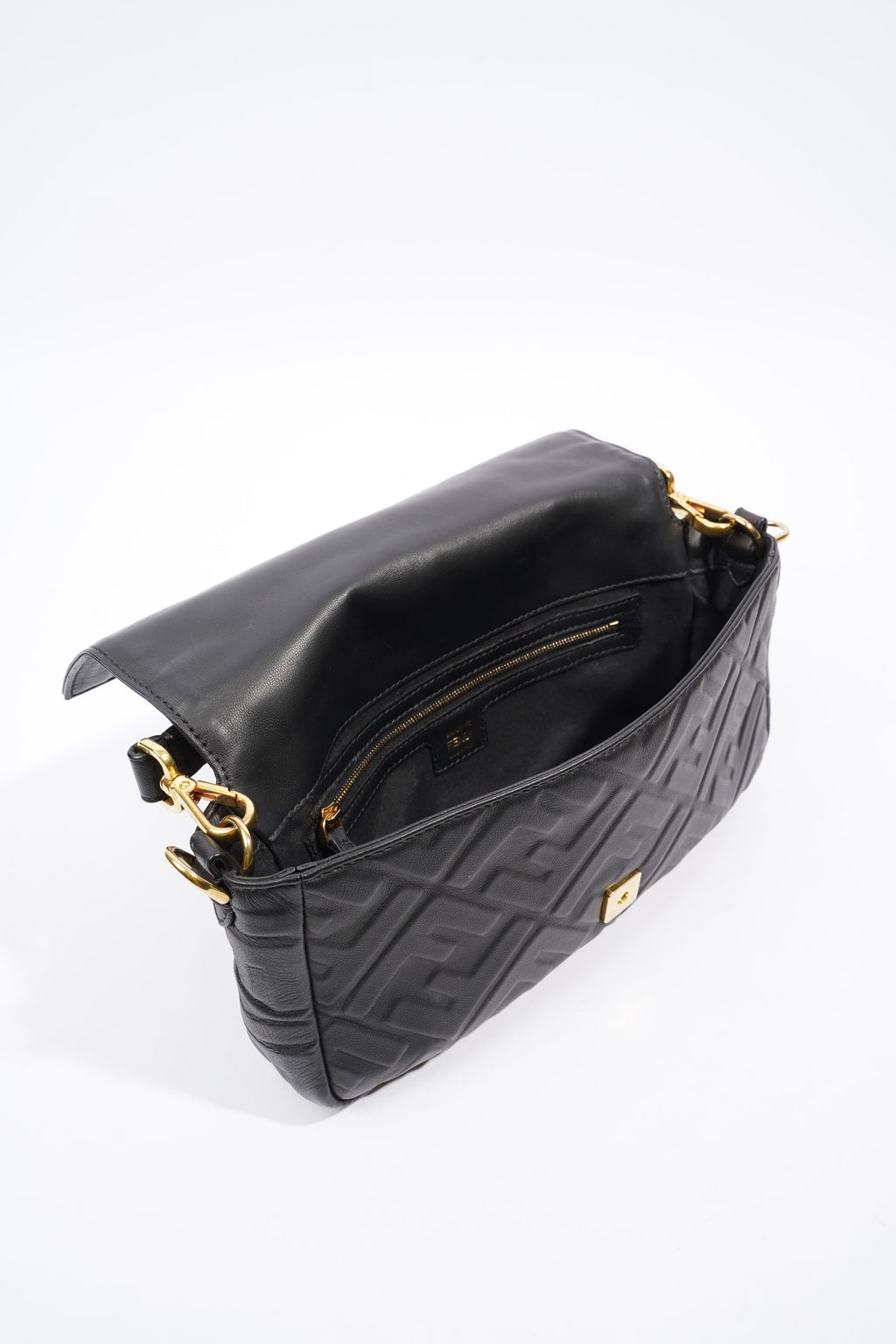 Fendi Baguette Bag Black Leather