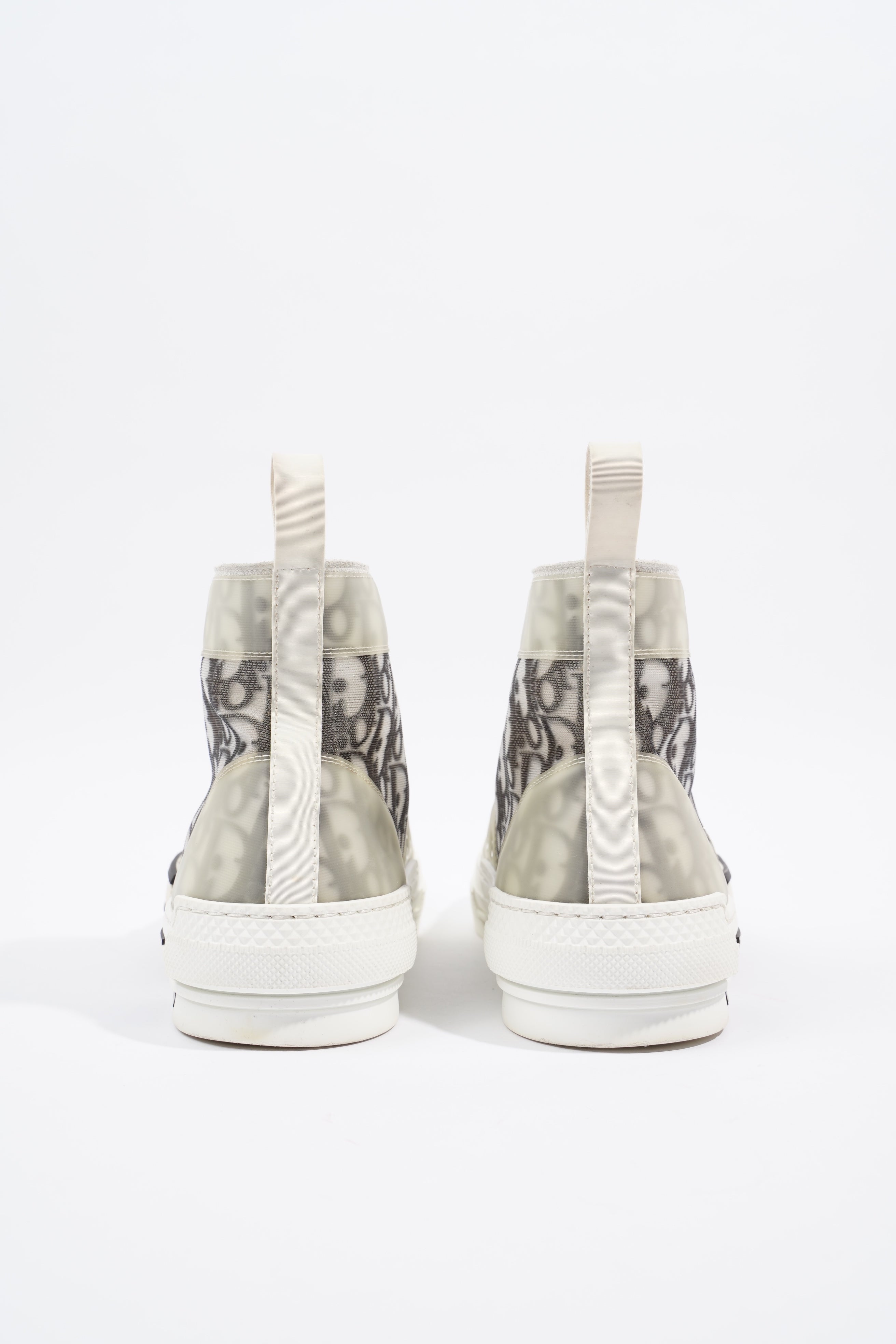 Christian Dior B23 Hightops White / Black Oblique Rubber EU 43 UK 9