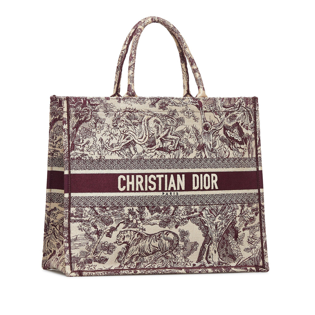 DIOR Large Toile De Jouy Book Tote Tote Bag