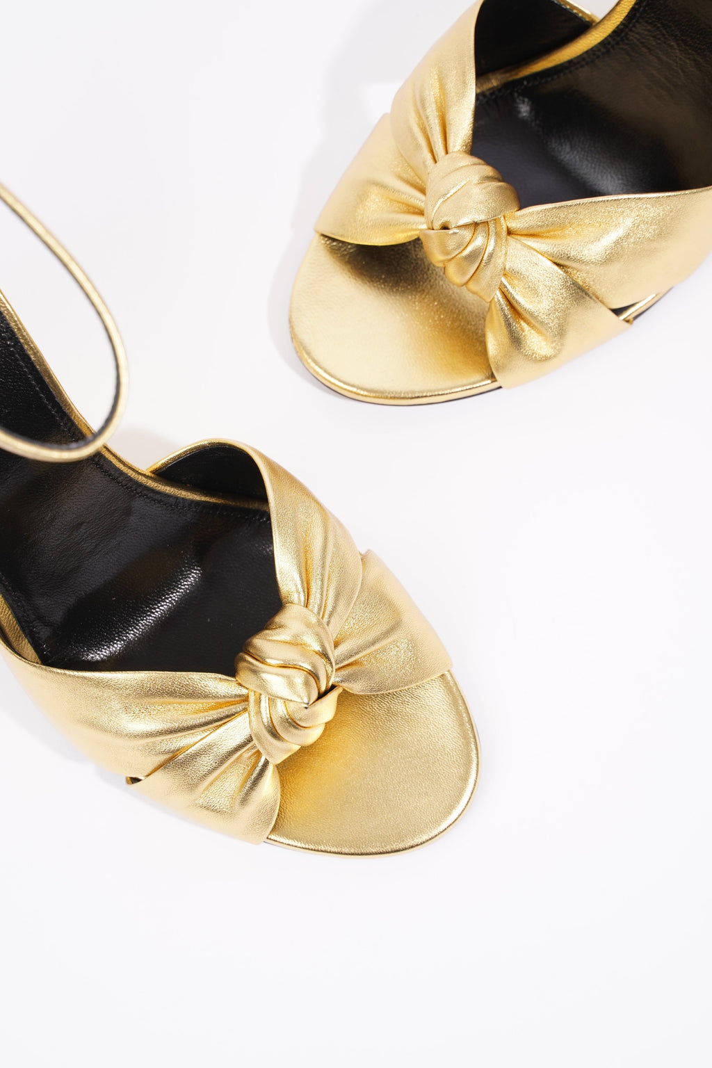 Saint Laurent Lila Wedge 105 Gold Leather EU 39 UK 6