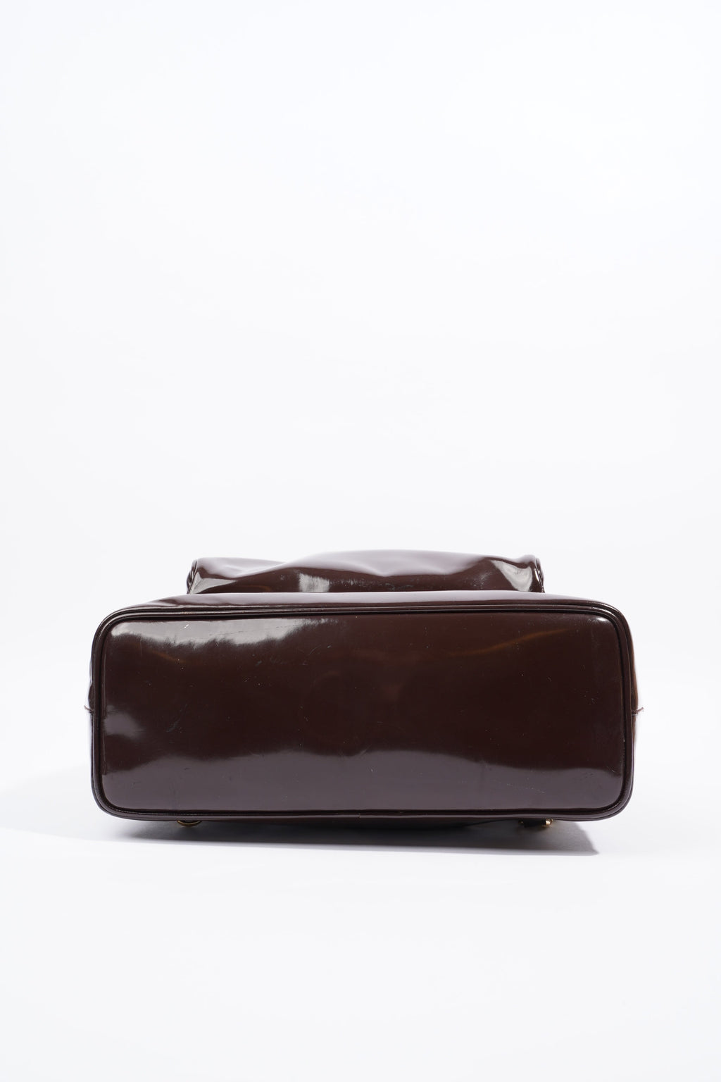 Gucci Bamboo Sling Bag Brown Patent Leather