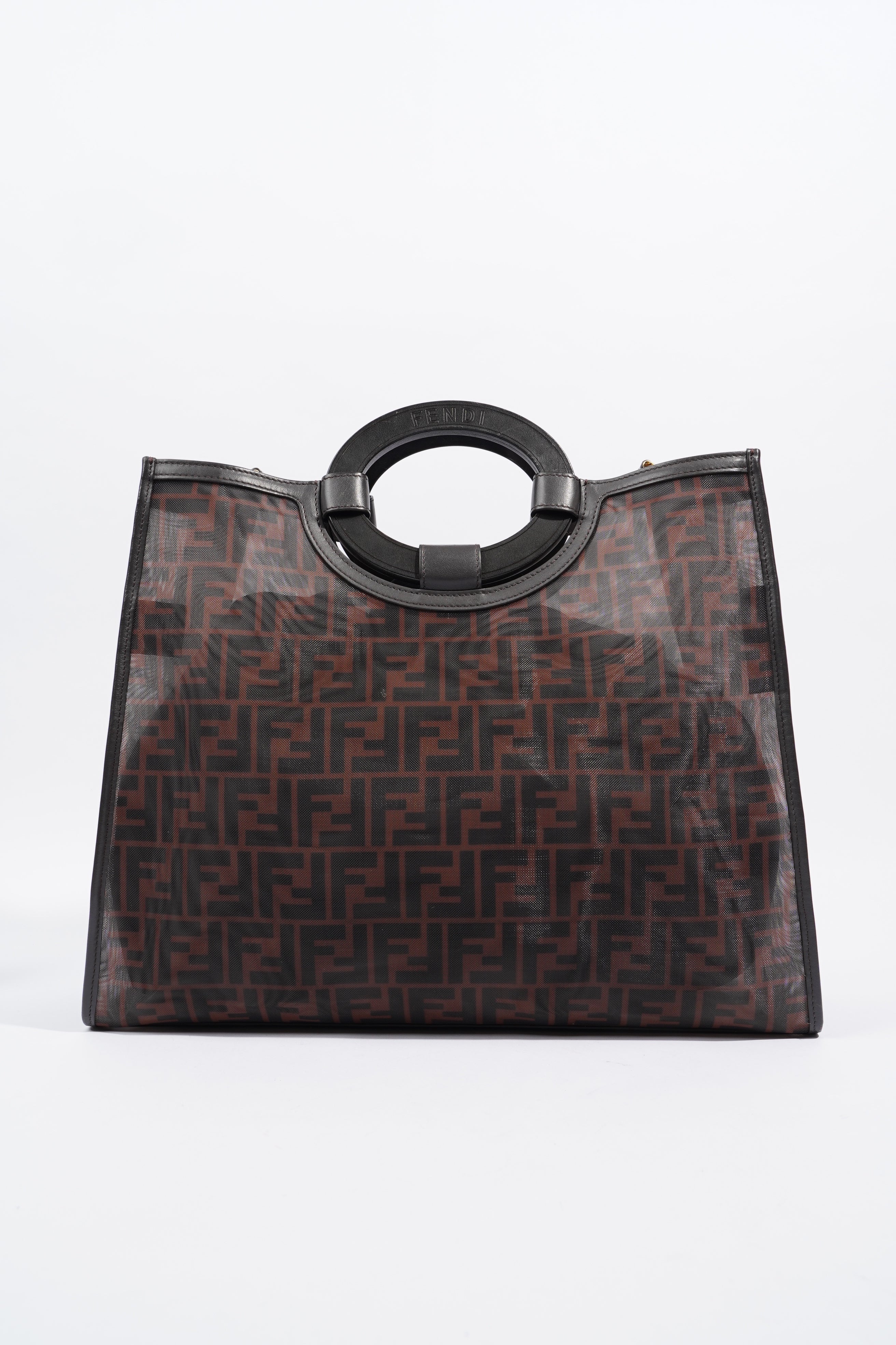 Fendi Runaway Tote Zucca Mesh Monogram Large