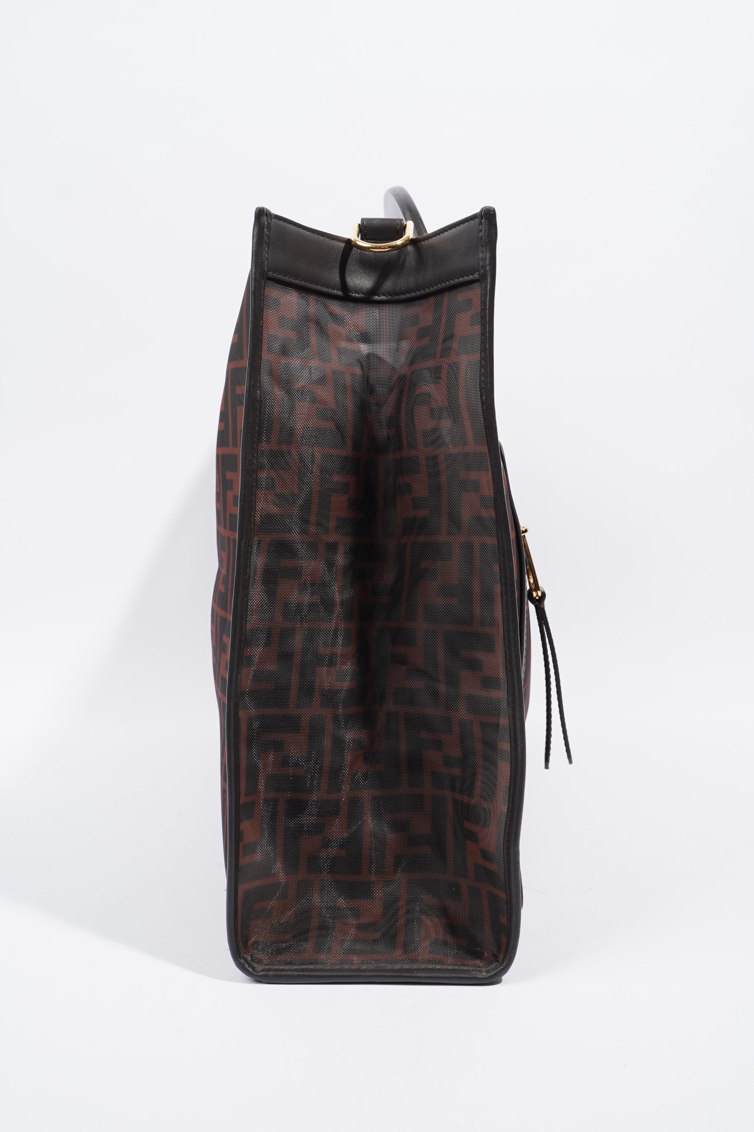 Fendi Runaway Tote Zucca Mesh Monogram Large