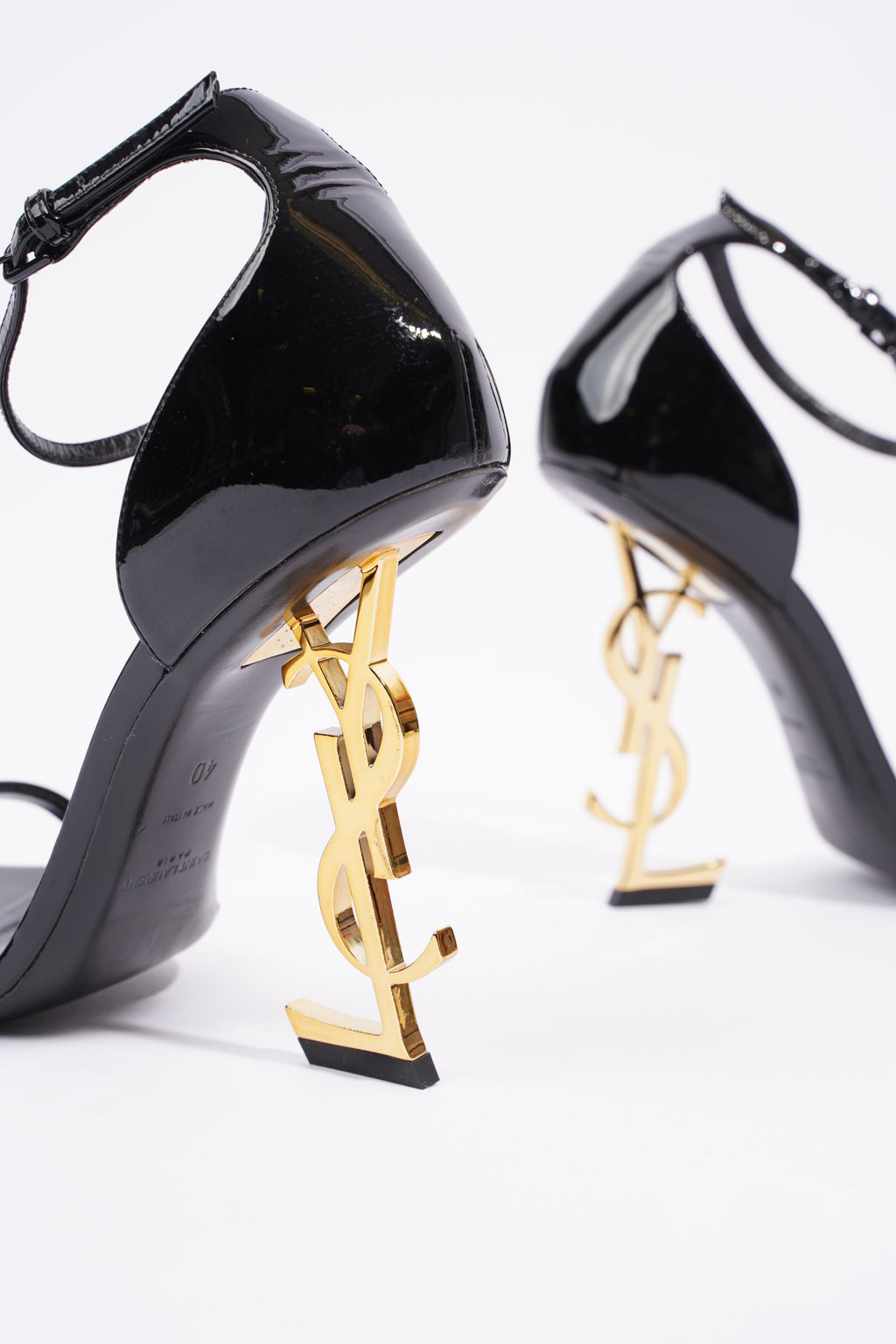 Saint Laurent Opyum Black Patent Leather EU 40 UK 7