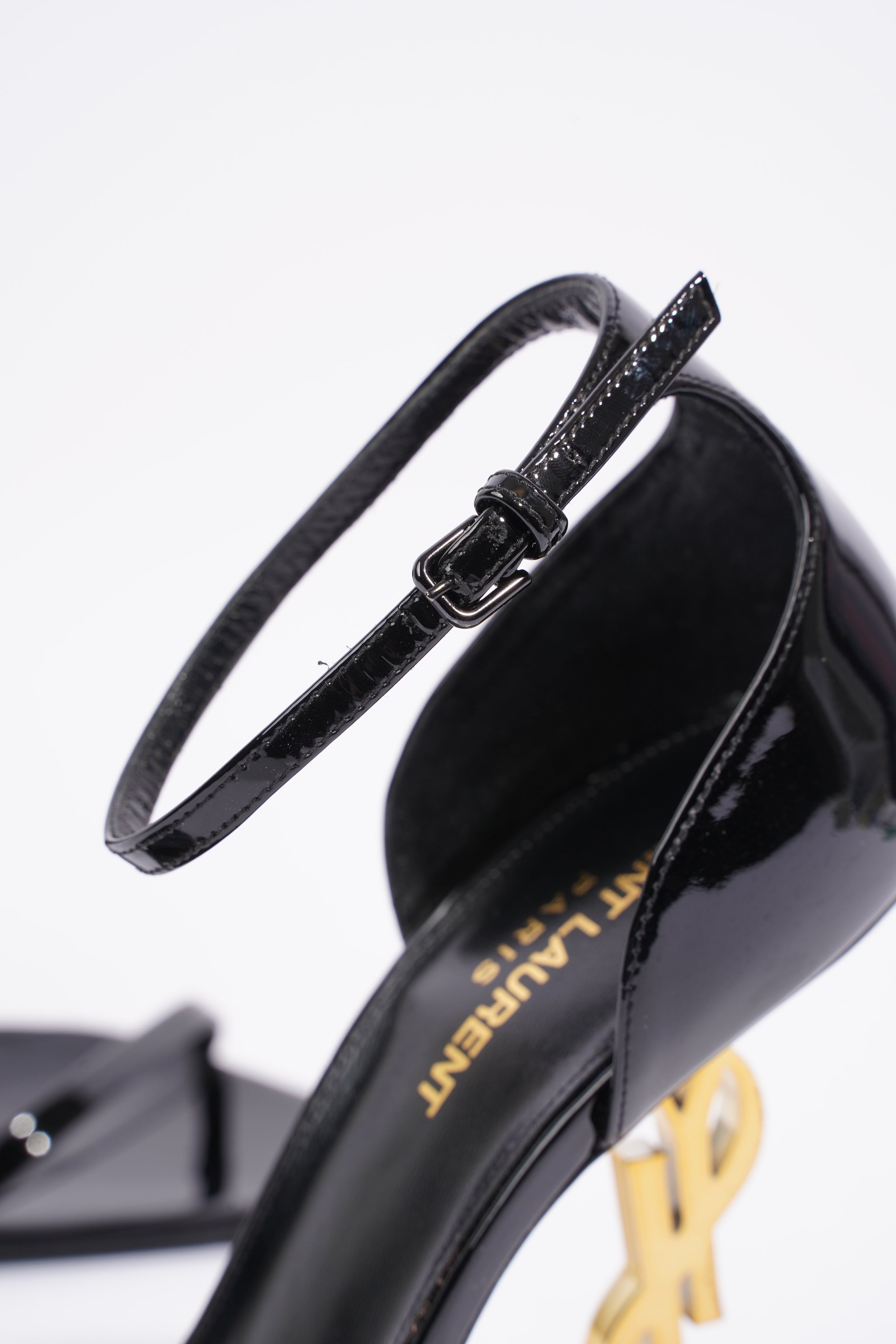 Saint Laurent Opyum Black Patent Leather EU 40 UK 7