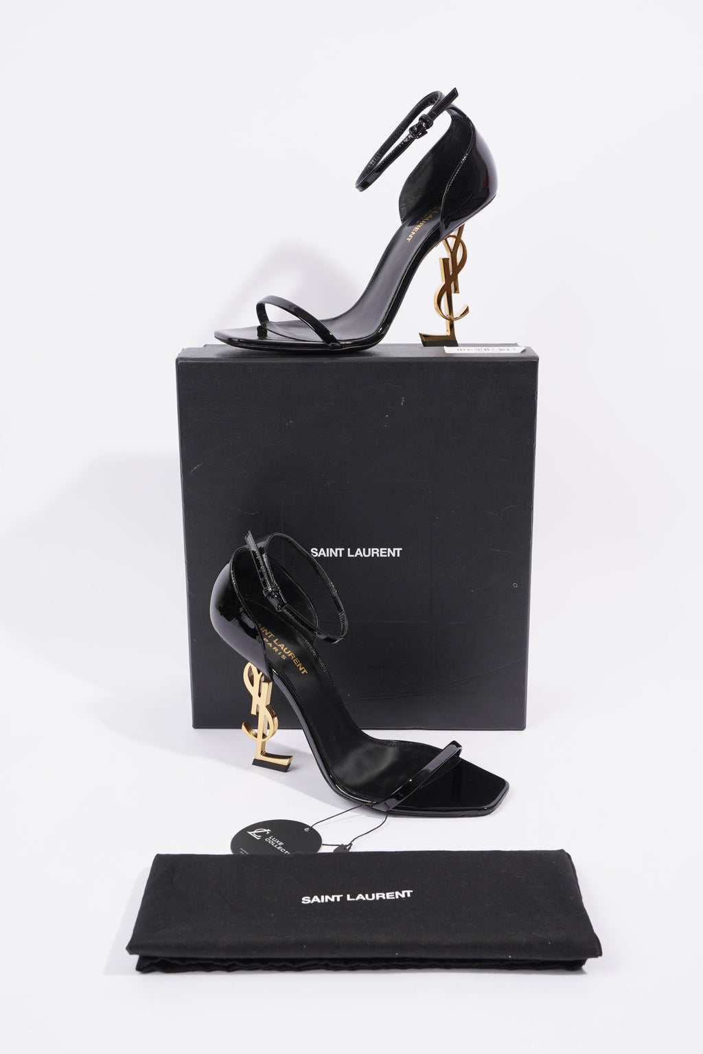 Saint Laurent Opyum Black Patent Leather EU 40 UK 7