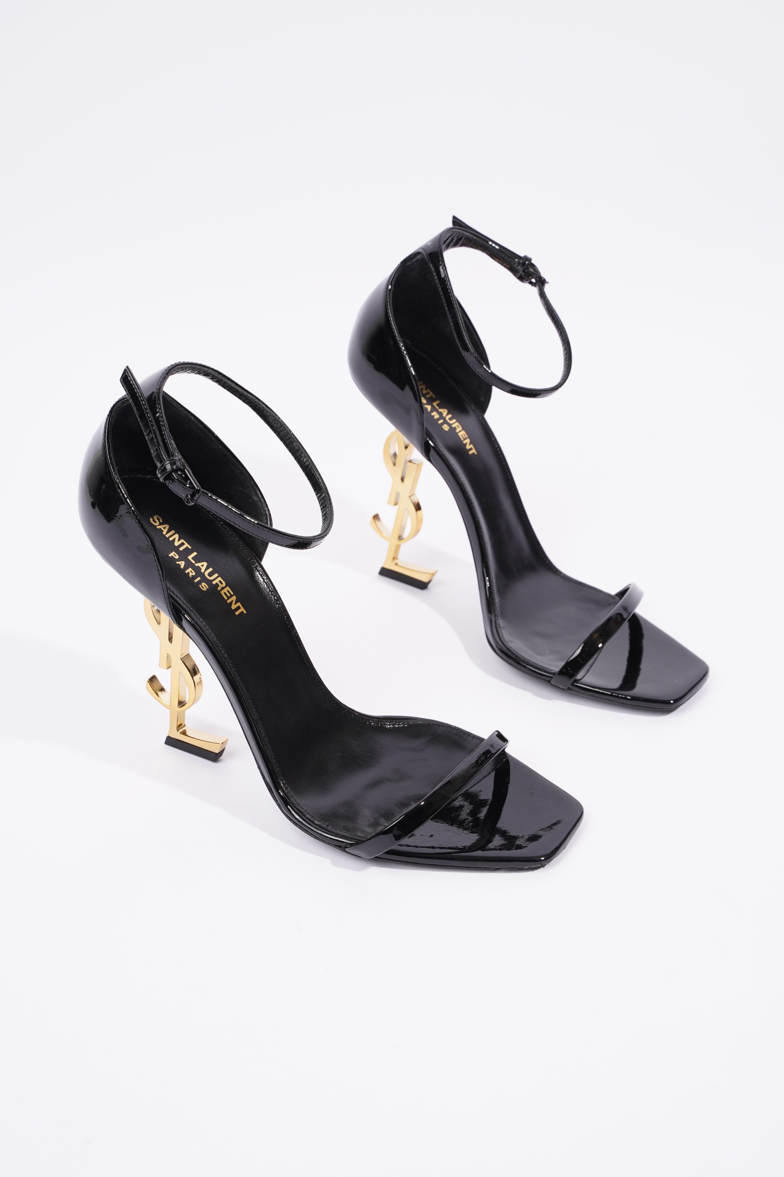 Saint Laurent Opyum Black Patent Leather EU 40 UK 7