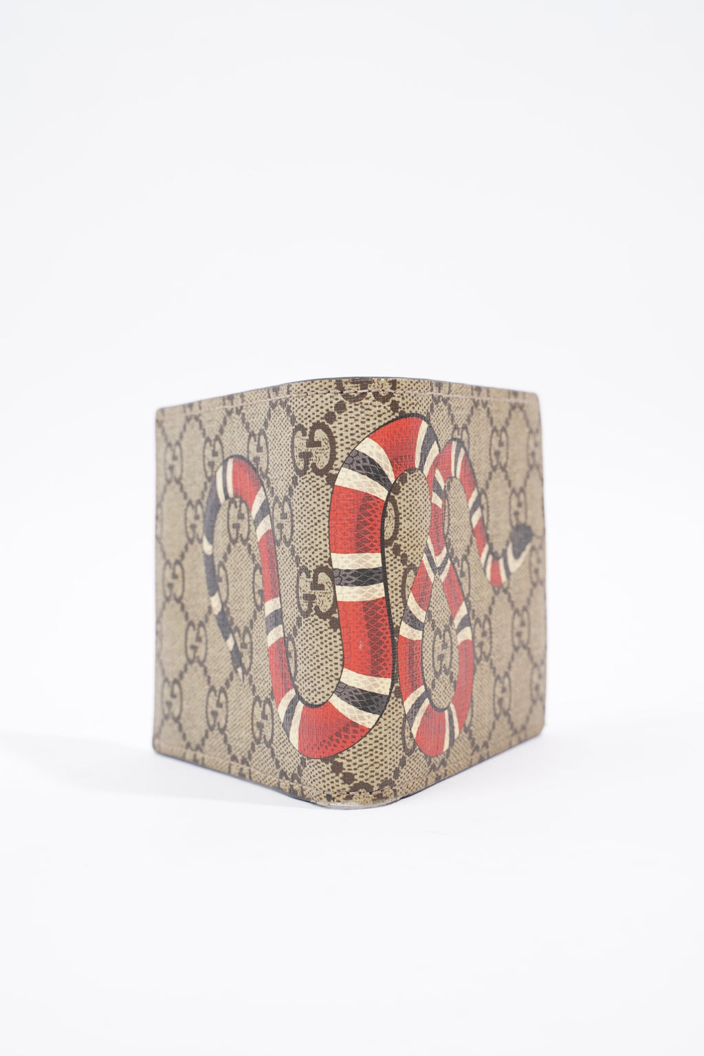 Gucci Bi-Fold Wallet Supreme / Red Coated Canvas