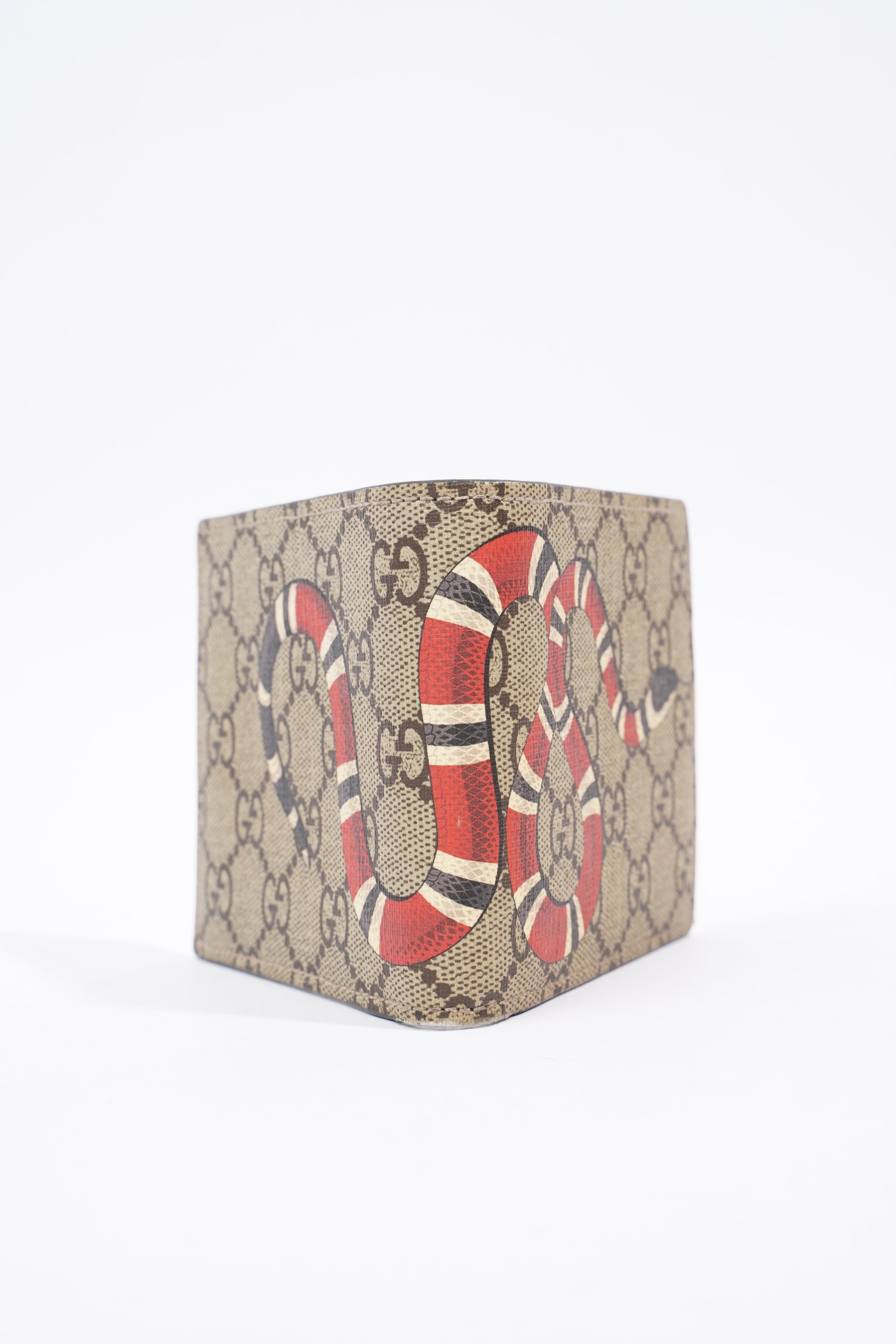 Gucci Bi-Fold Wallet Supreme / Red Coated Canvas
