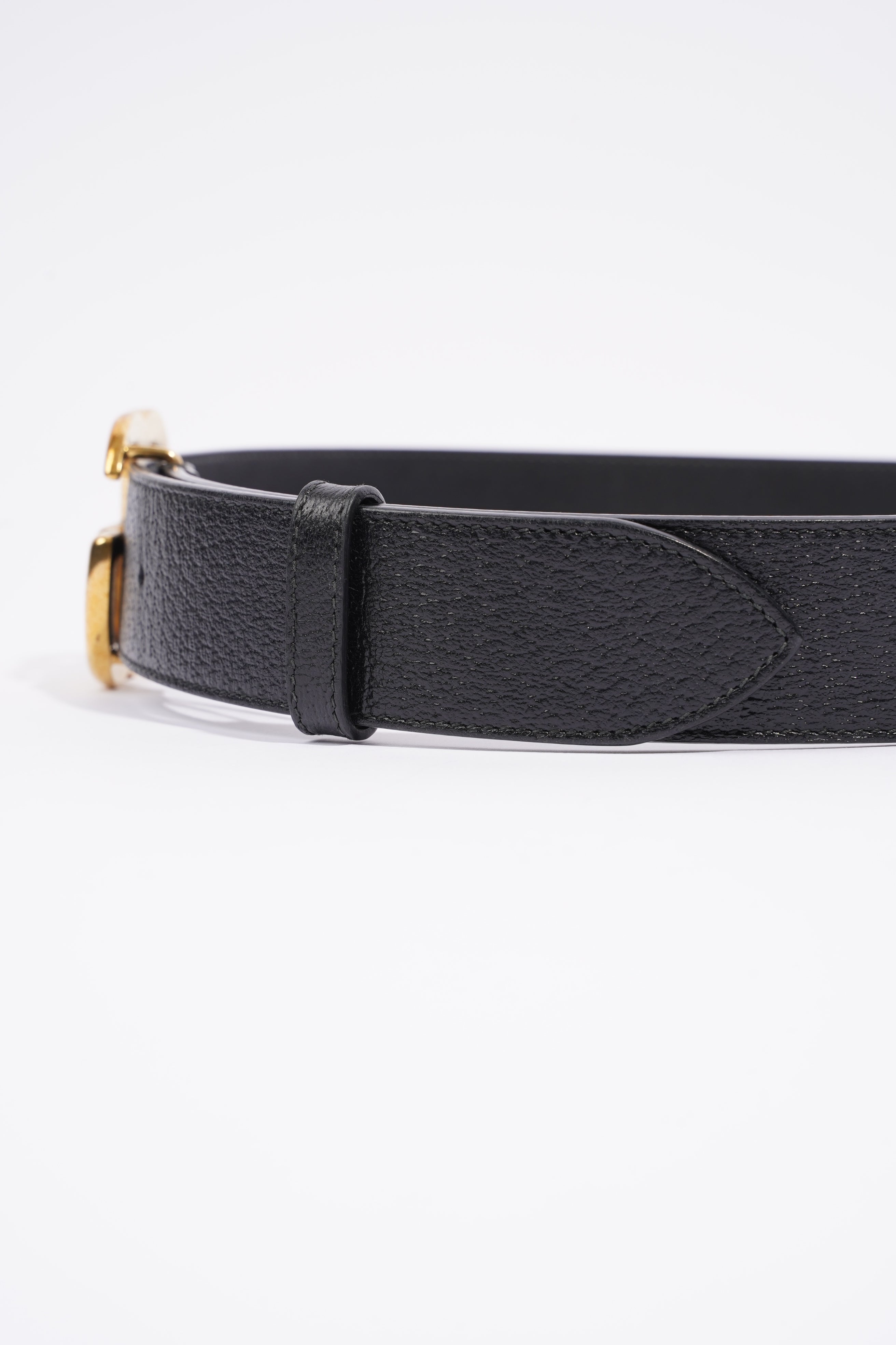 Gucci Marmont Belt Black / Gold Leather 85cm 34'