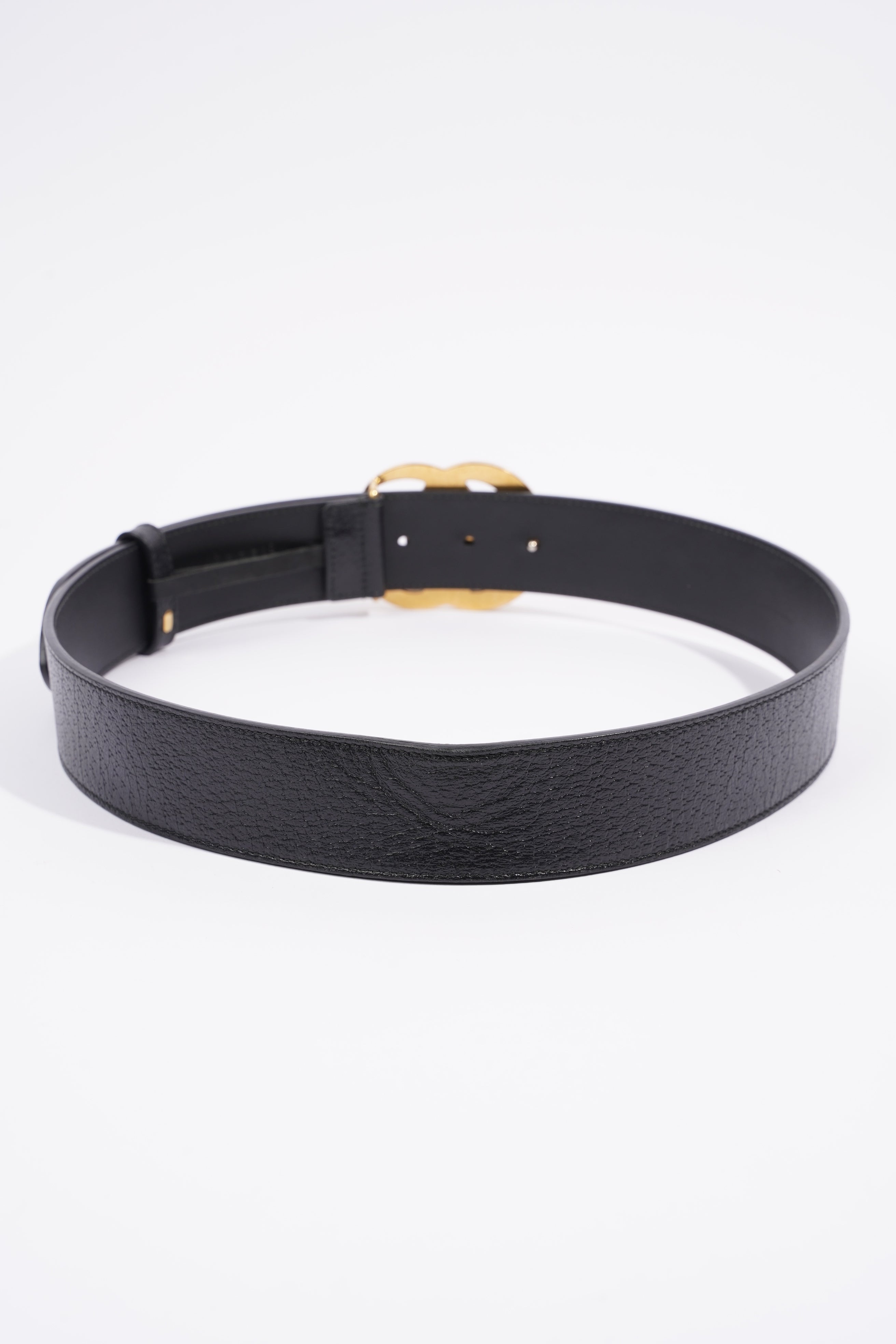 Gucci Marmont Belt Black / Gold Leather 85cm 34'