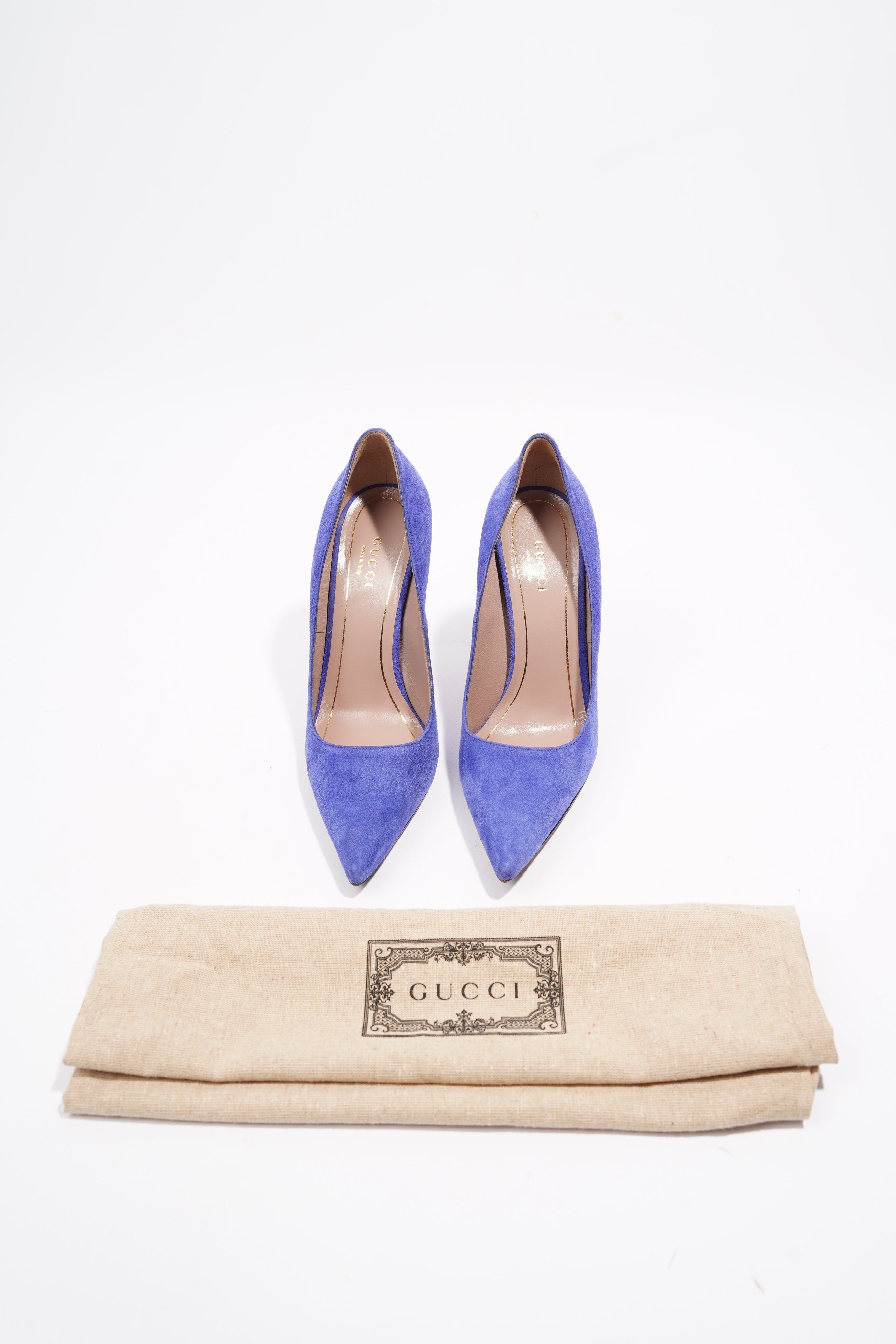Gucci Adina Blue Suede EU 36.5 UK 3.5