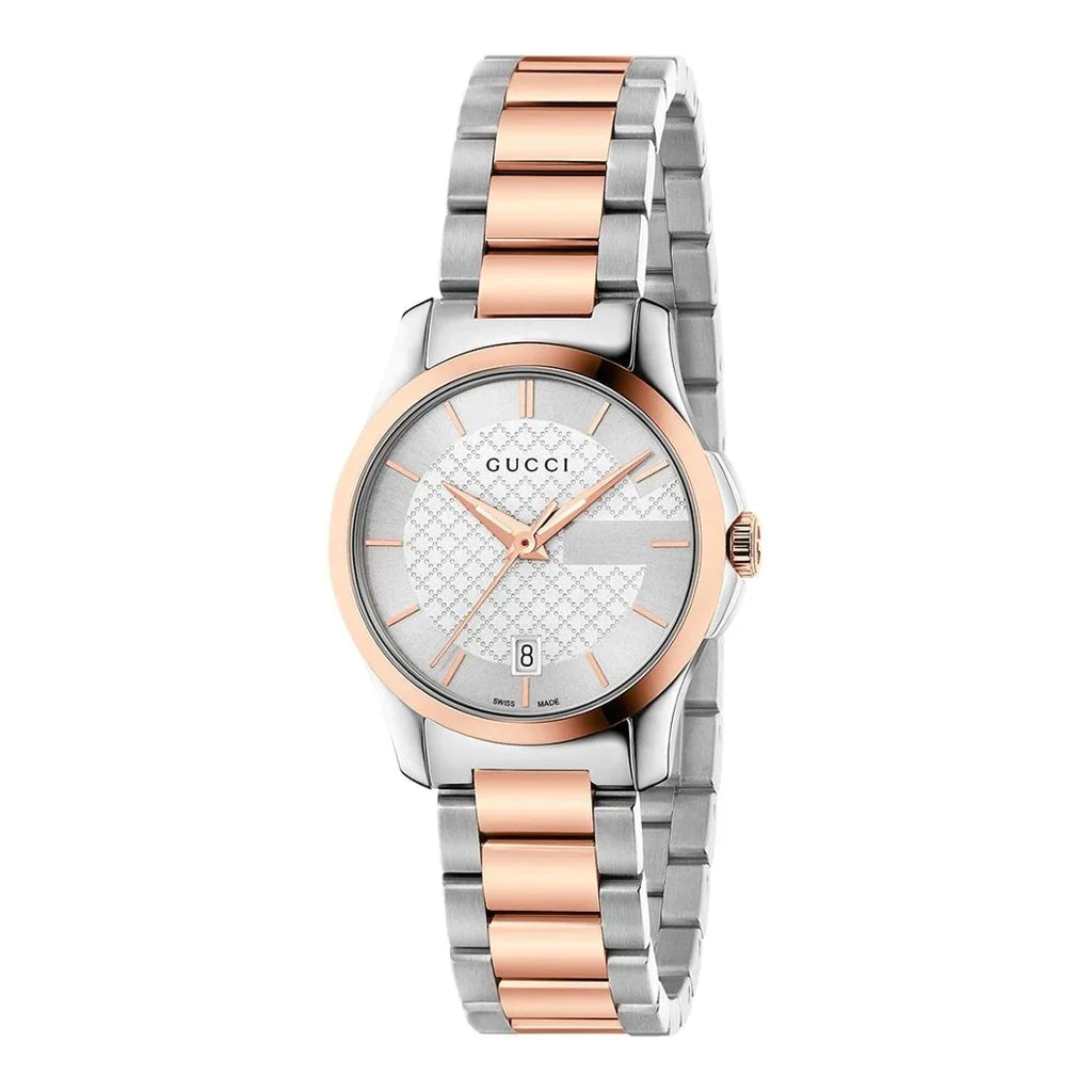 Gucci G-Timeless Ladies Two-Tone Watch YA126564