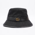 Gucci Monogram Bucket Hat Black Fabric M (58cm)