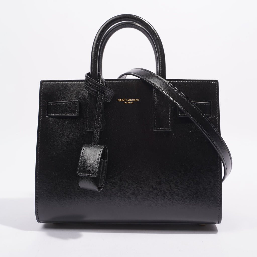 Saint Laurent Sac de Jour Nano Black Black Leather Nano