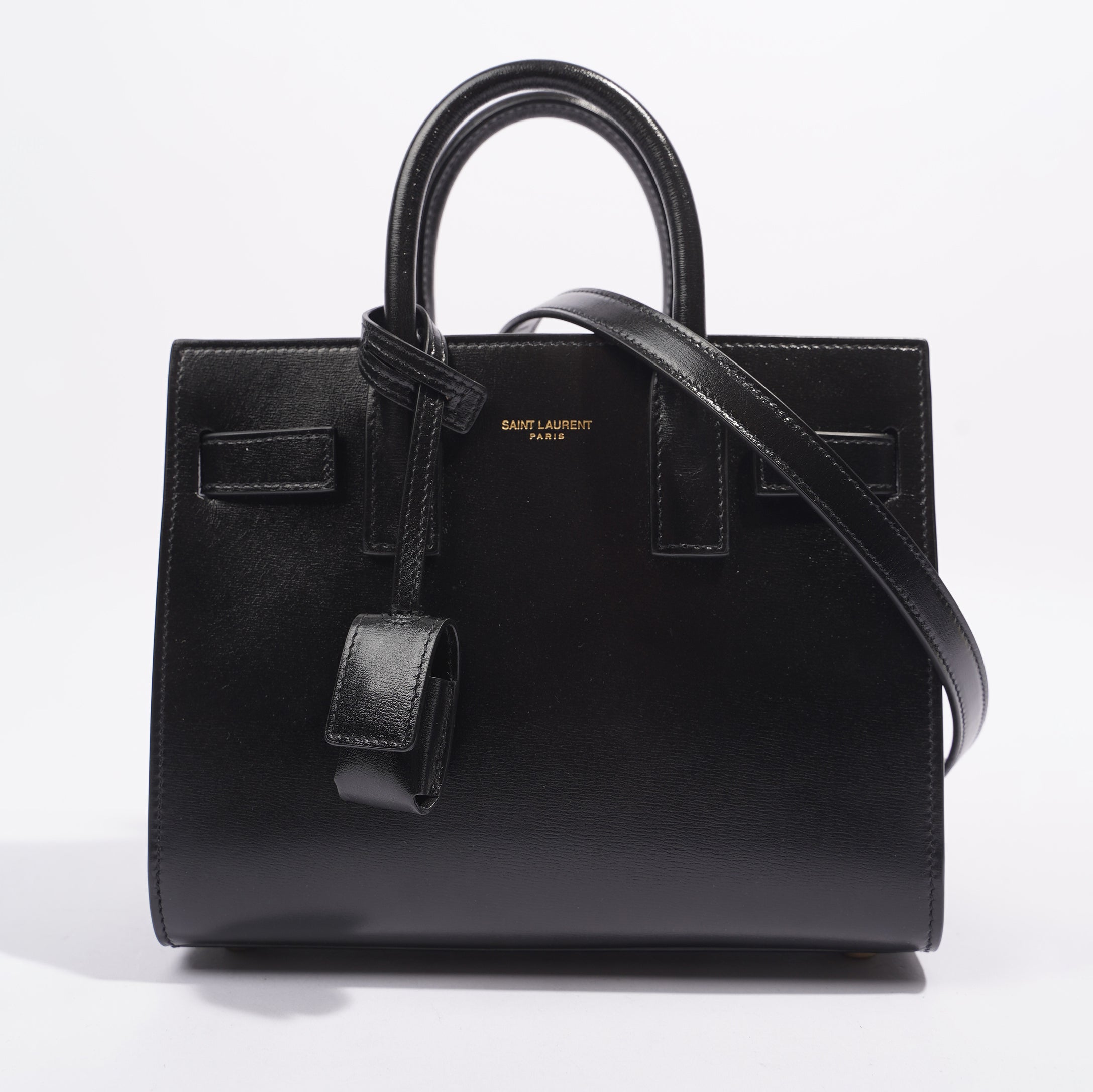 Saint Laurent Sac de Jour Nano Black Black Leather Nano