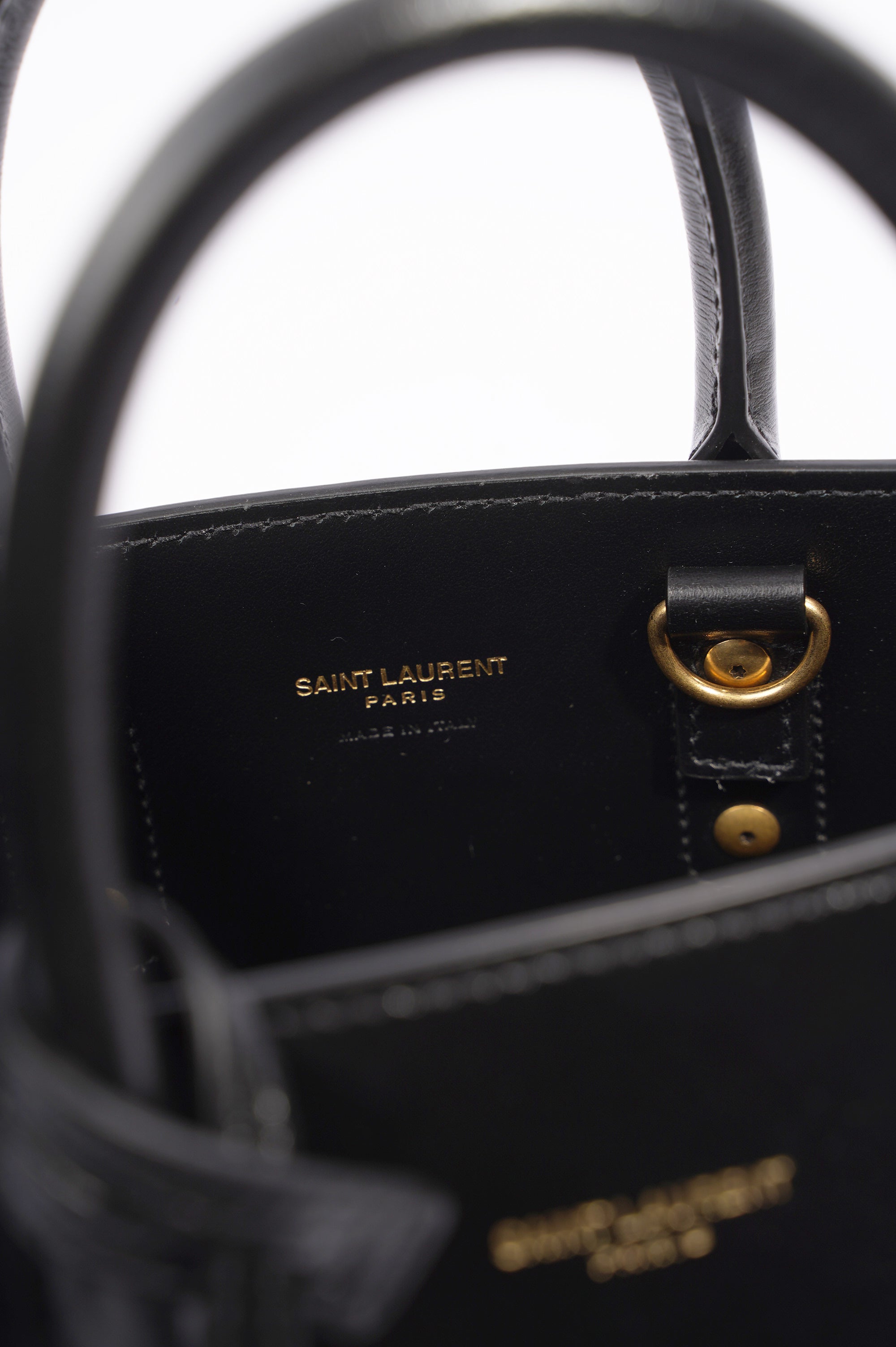 Saint Laurent Sac de Jour Nano Black Black Leather Nano