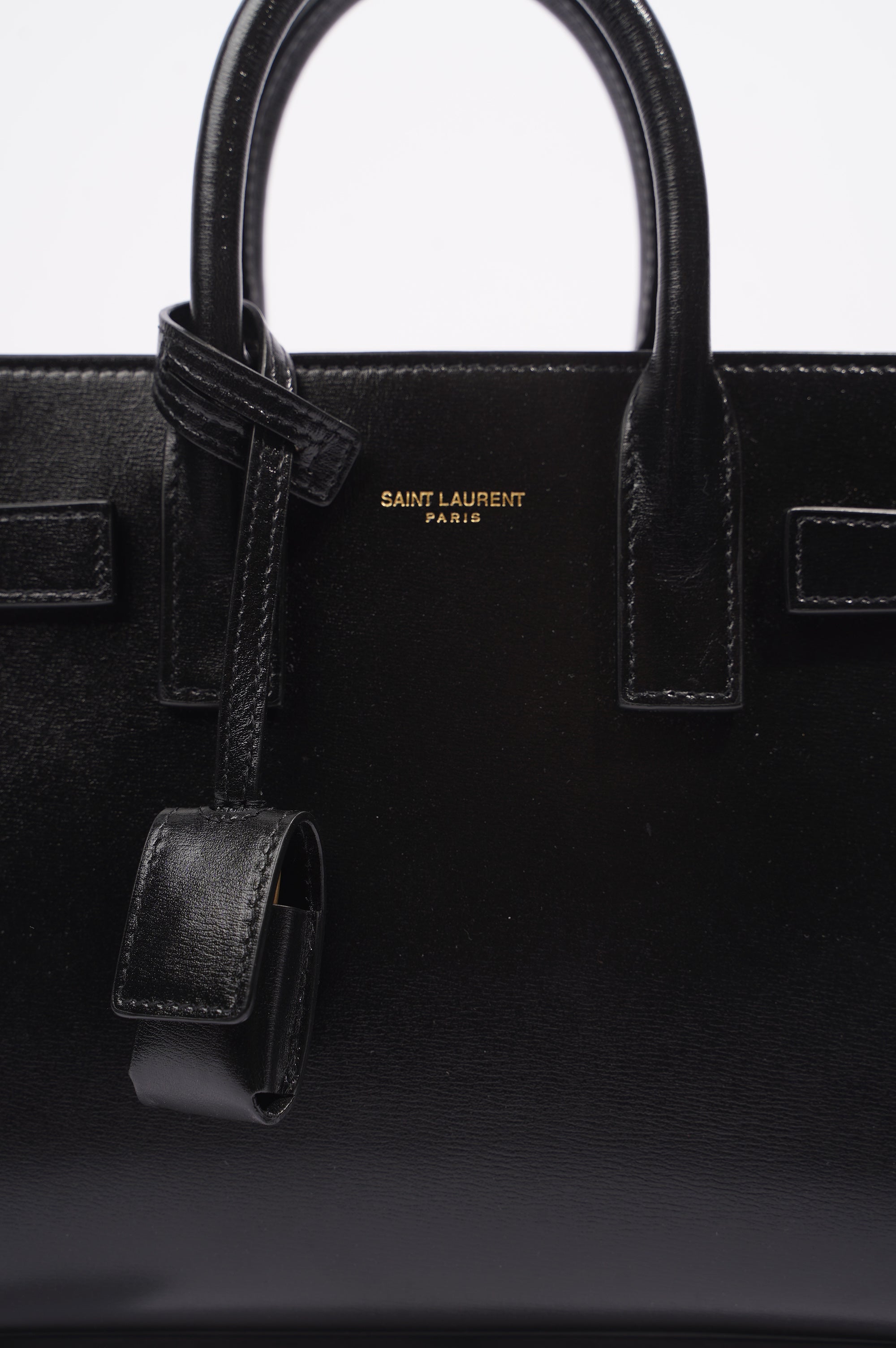 Saint Laurent Sac de Jour Nano Black Black Leather Nano