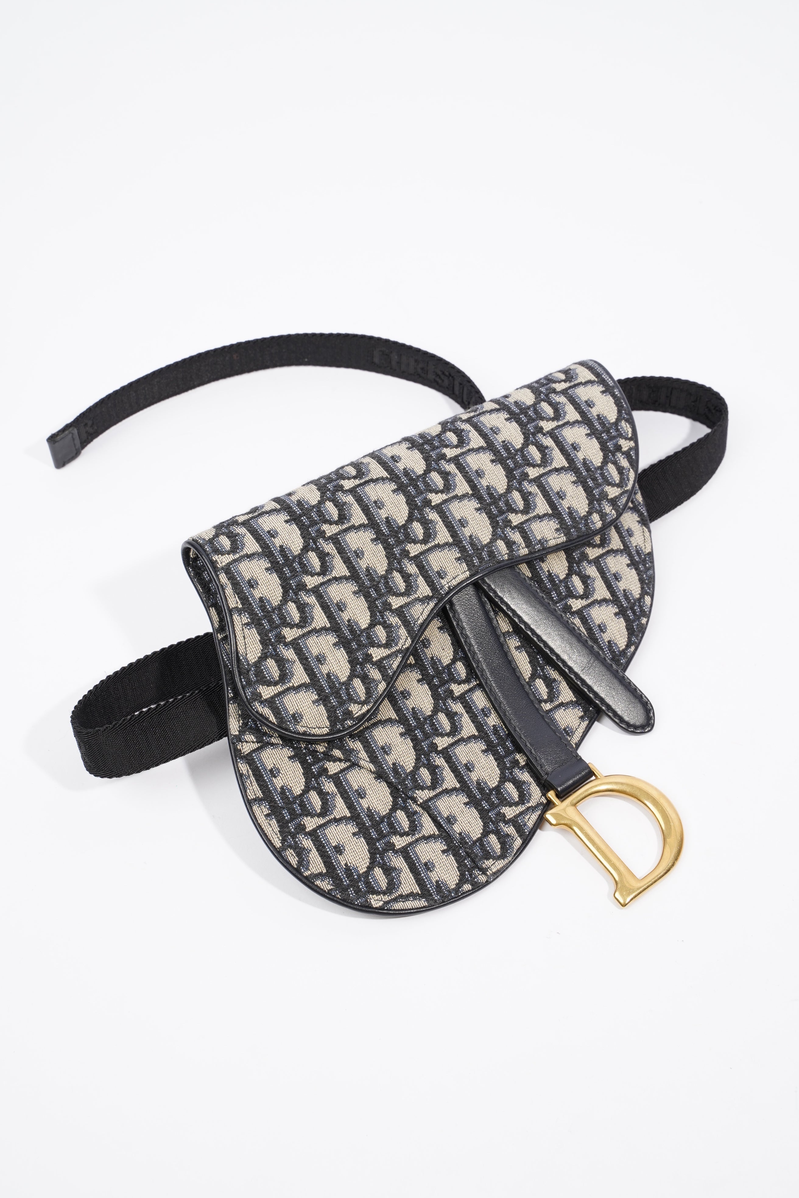 Christian Dior Saddle Belt Bag Oblique Canvas