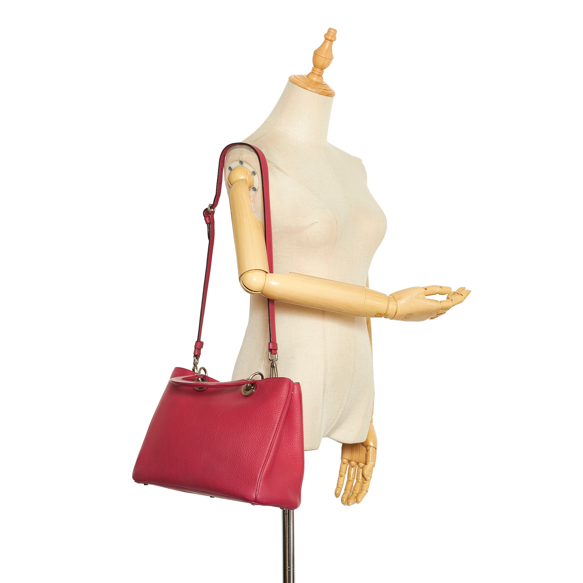 Dior Diorissimo Handbag Medium Red