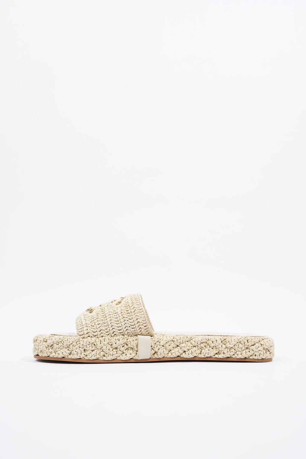 Chanel CC Braided Cord Beige Fabric EU 40 UK 7