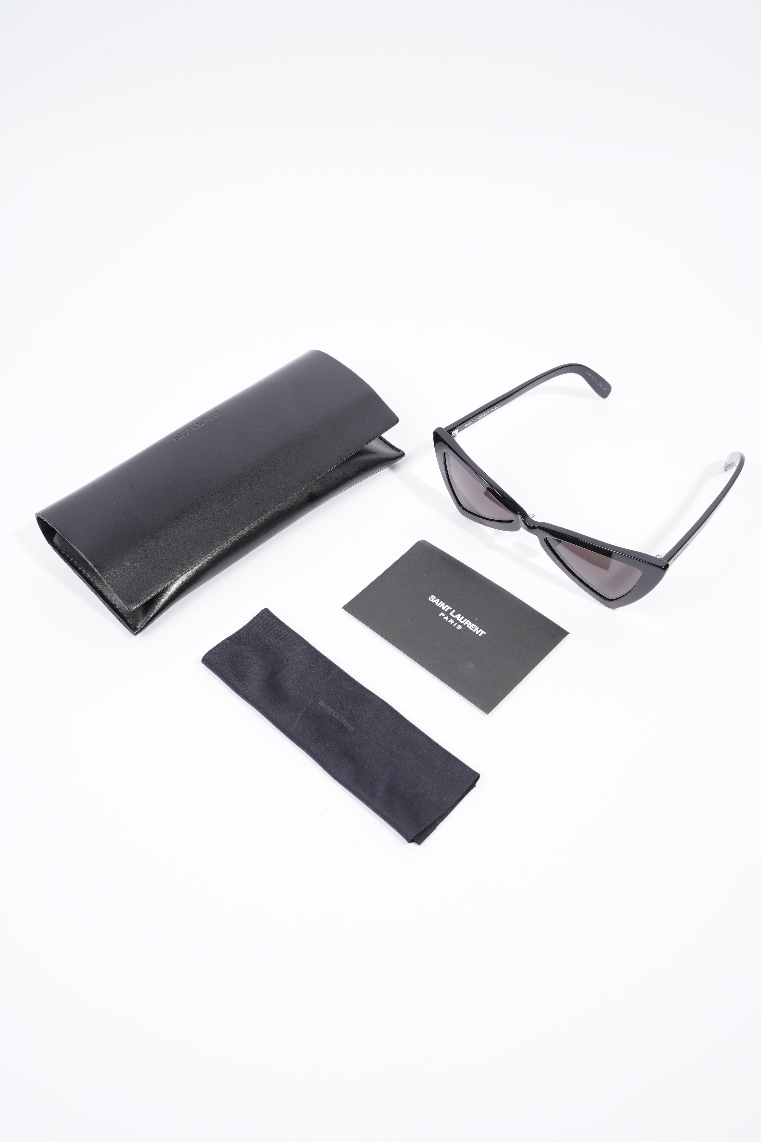 Saint Laurent New Wave Jerry Sunglasses Black Acetate 53mm 19mm