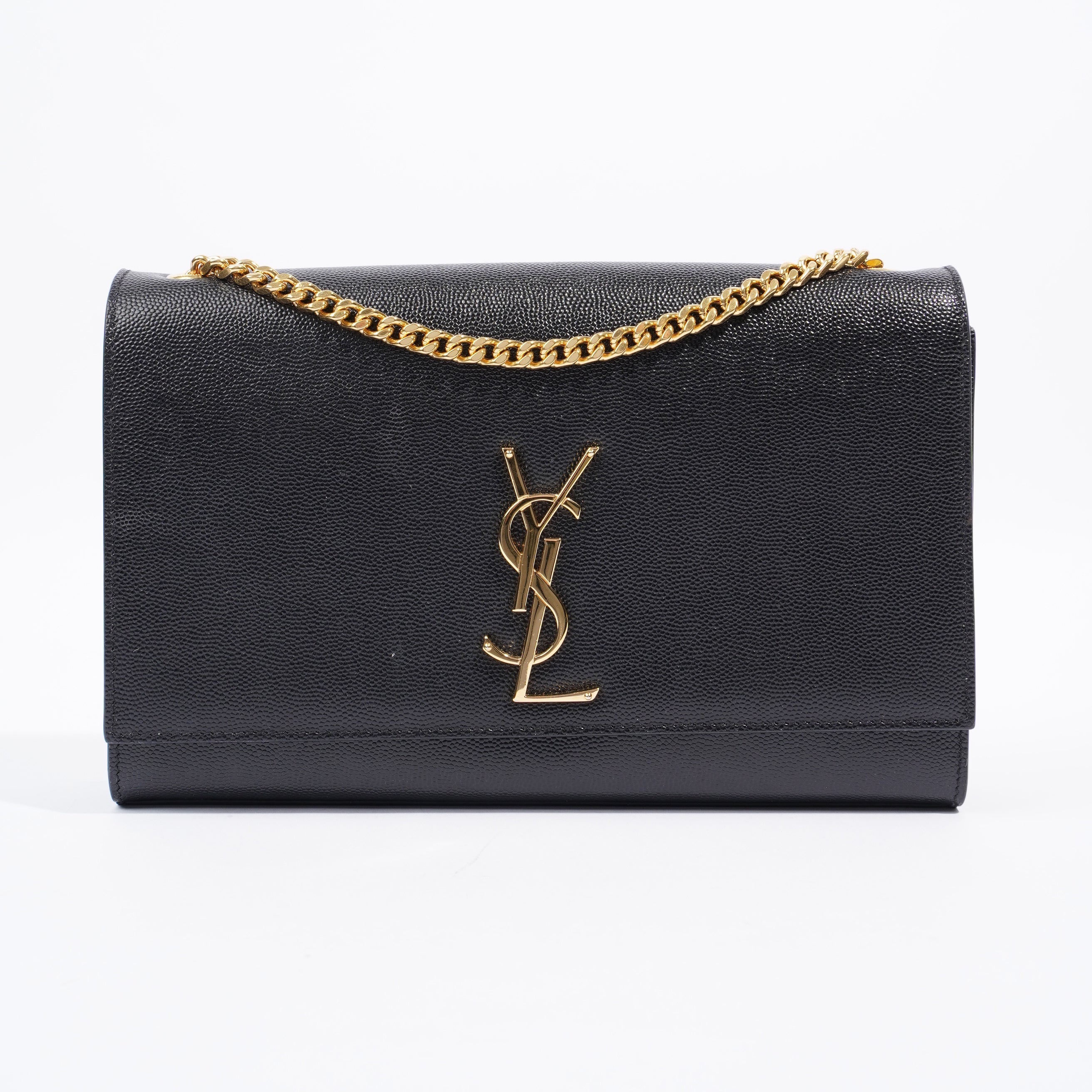 Saint Laurent Kate Black Leather Small