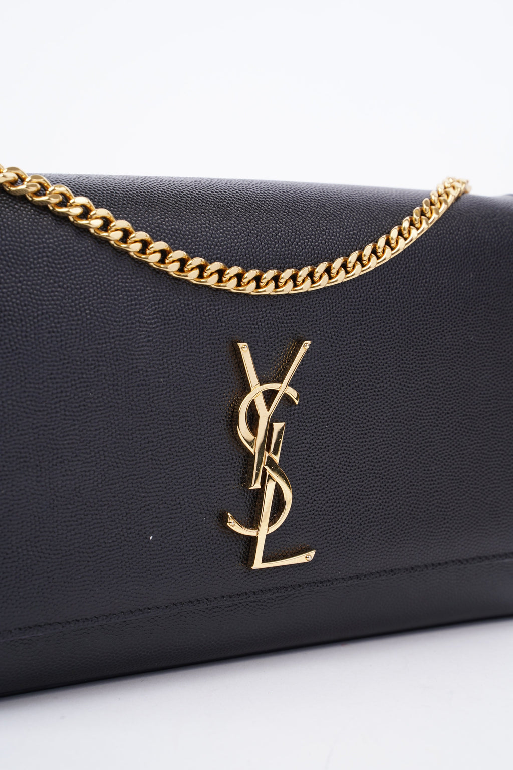 Saint Laurent Kate Black Leather Small