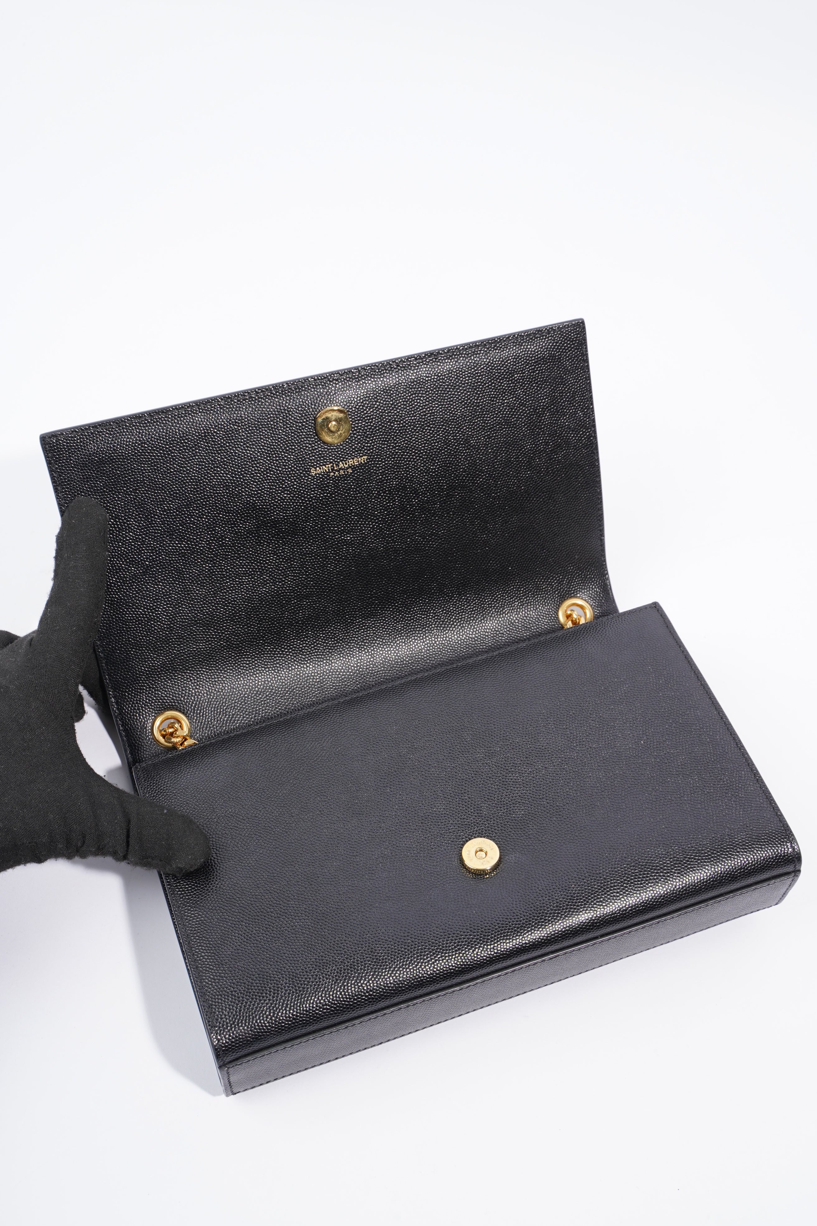 Saint Laurent Kate Black Leather Small