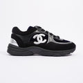 Chanel CC Logo Runner Black / Navy Velvet EU 38.5 UK 5.5
