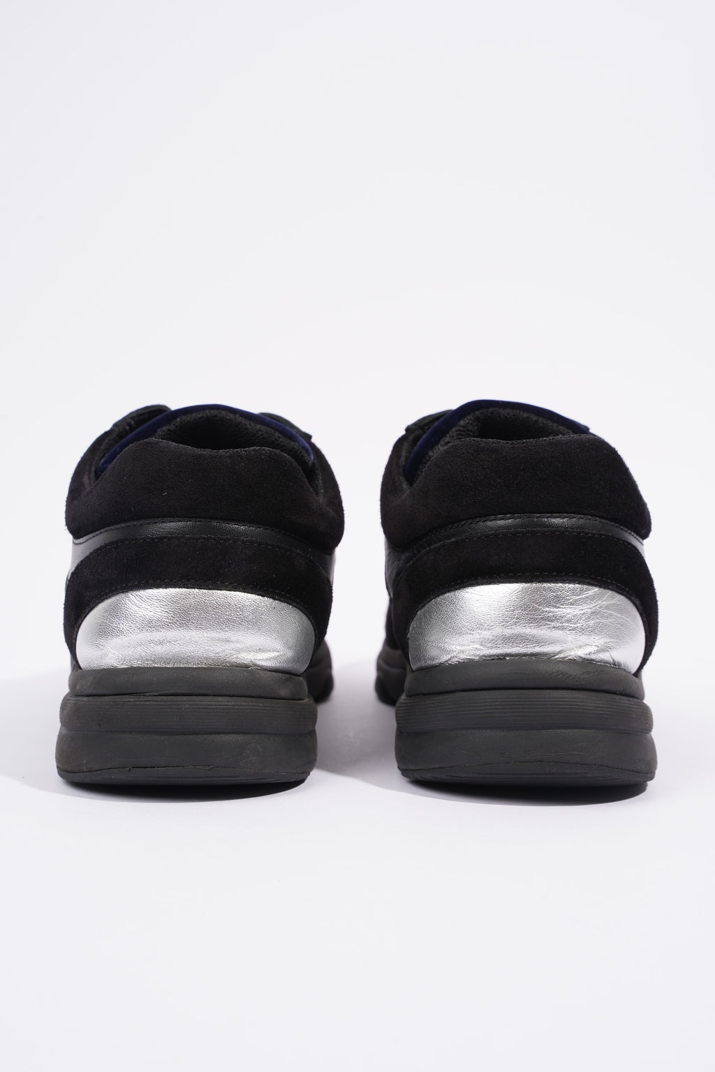 Chanel CC Logo Runner Black / Navy Velvet EU 38.5 UK 5.5
