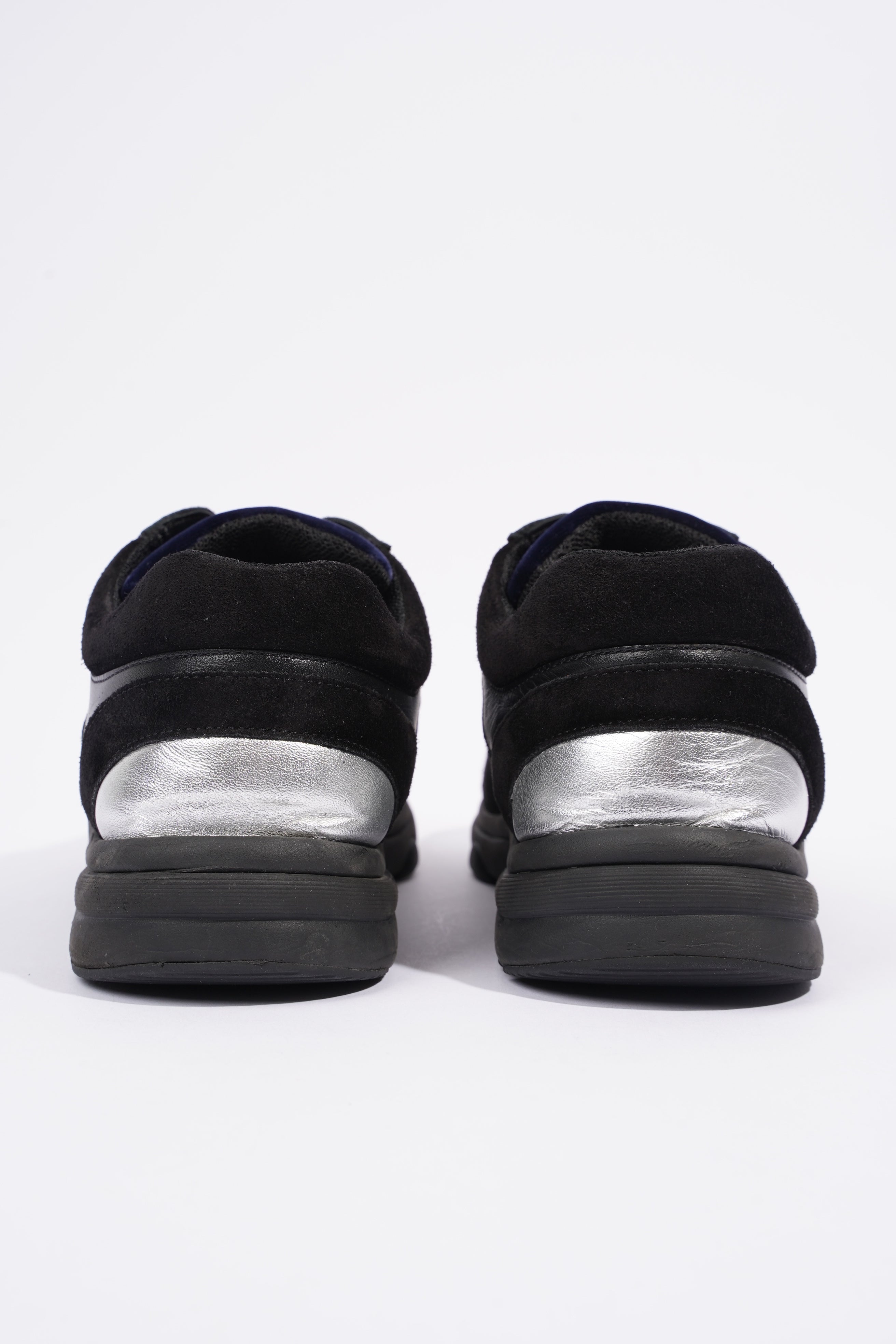 Chanel CC Logo Runner Black / Navy Velvet EU 38.5 UK 5.5
