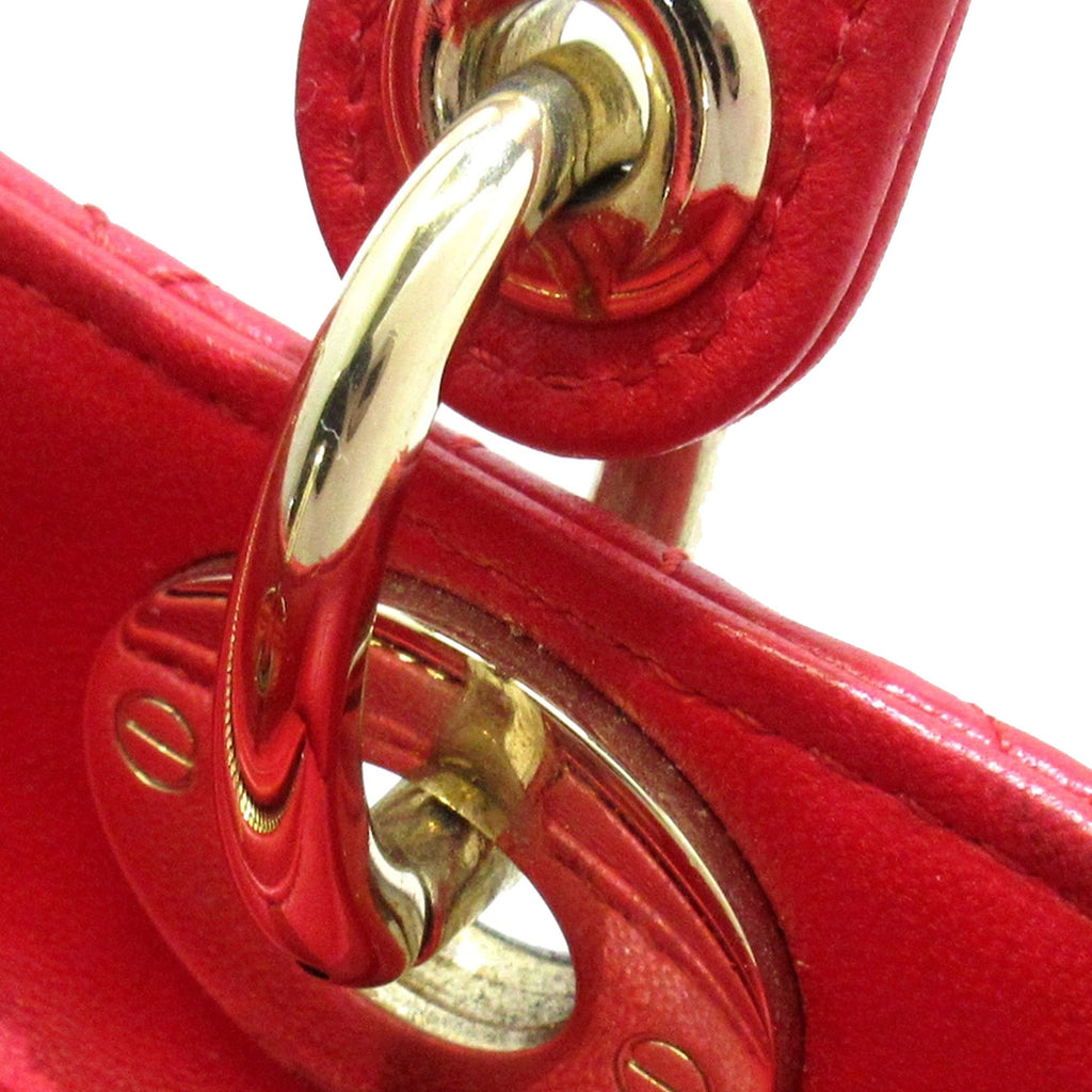 DIORMedium Lambskin Cannage Lady  Satchel