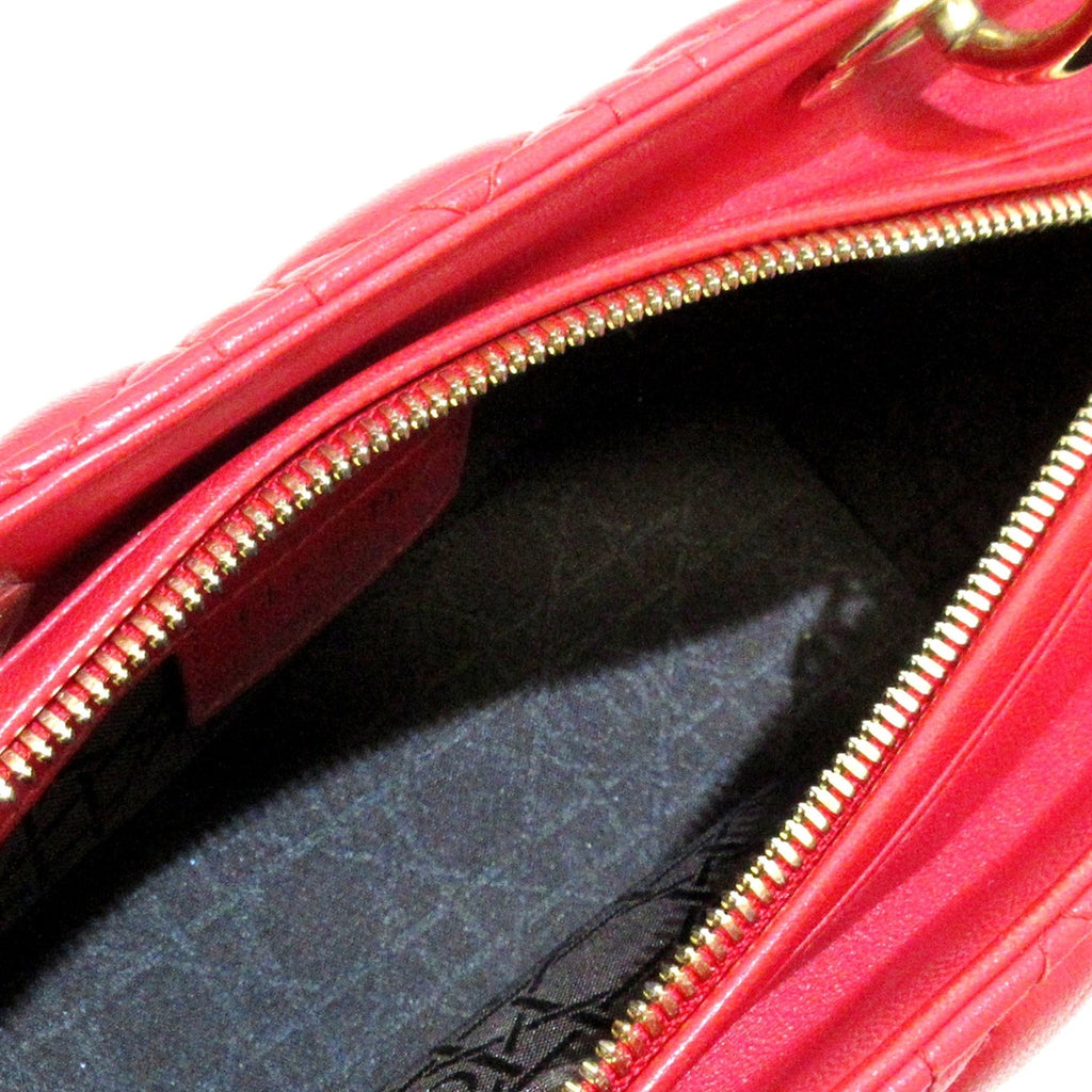 DIORMedium Lambskin Cannage Lady  Satchel