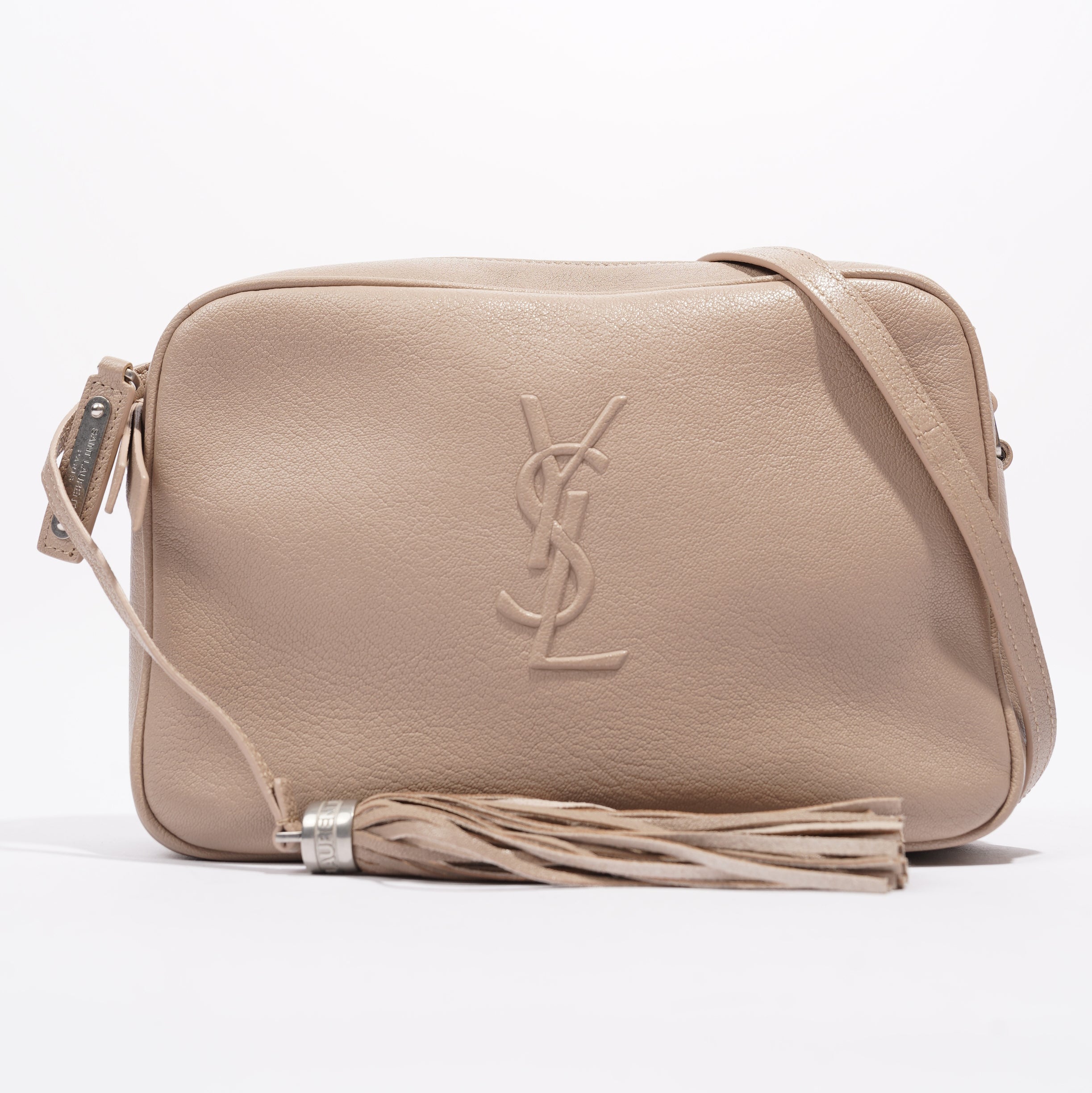 Saint Laurent Lou Camera Bag Nude Leather Small