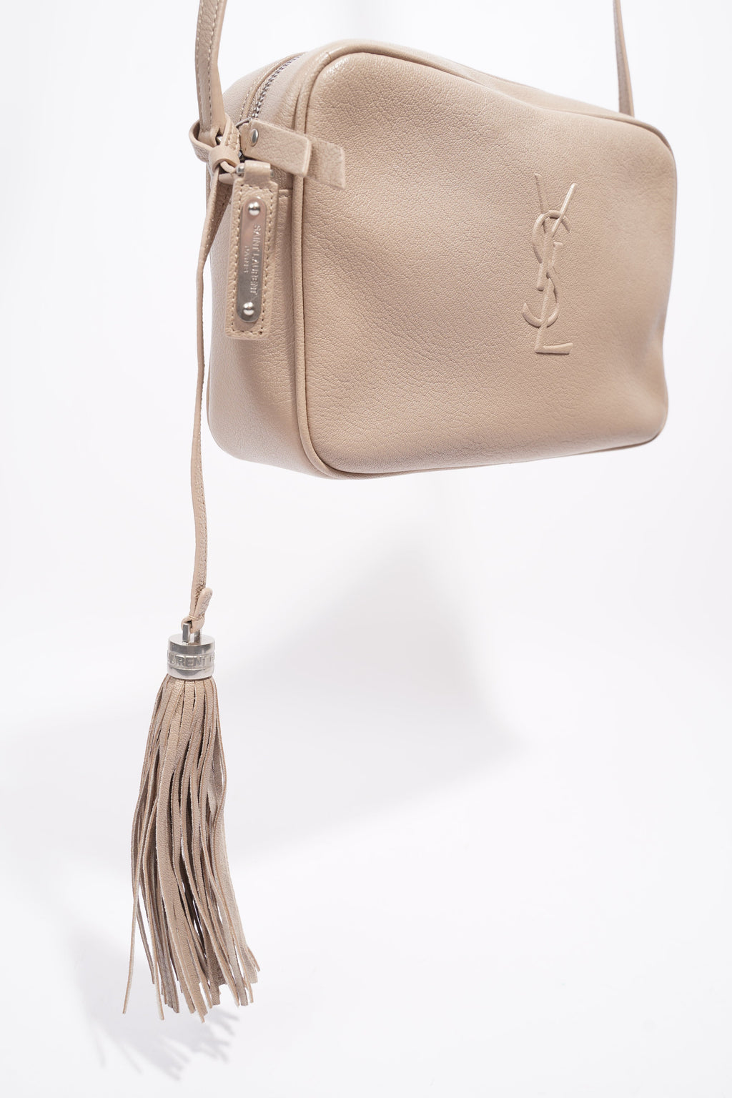 Saint Laurent Lou Camera Bag Nude Leather Small