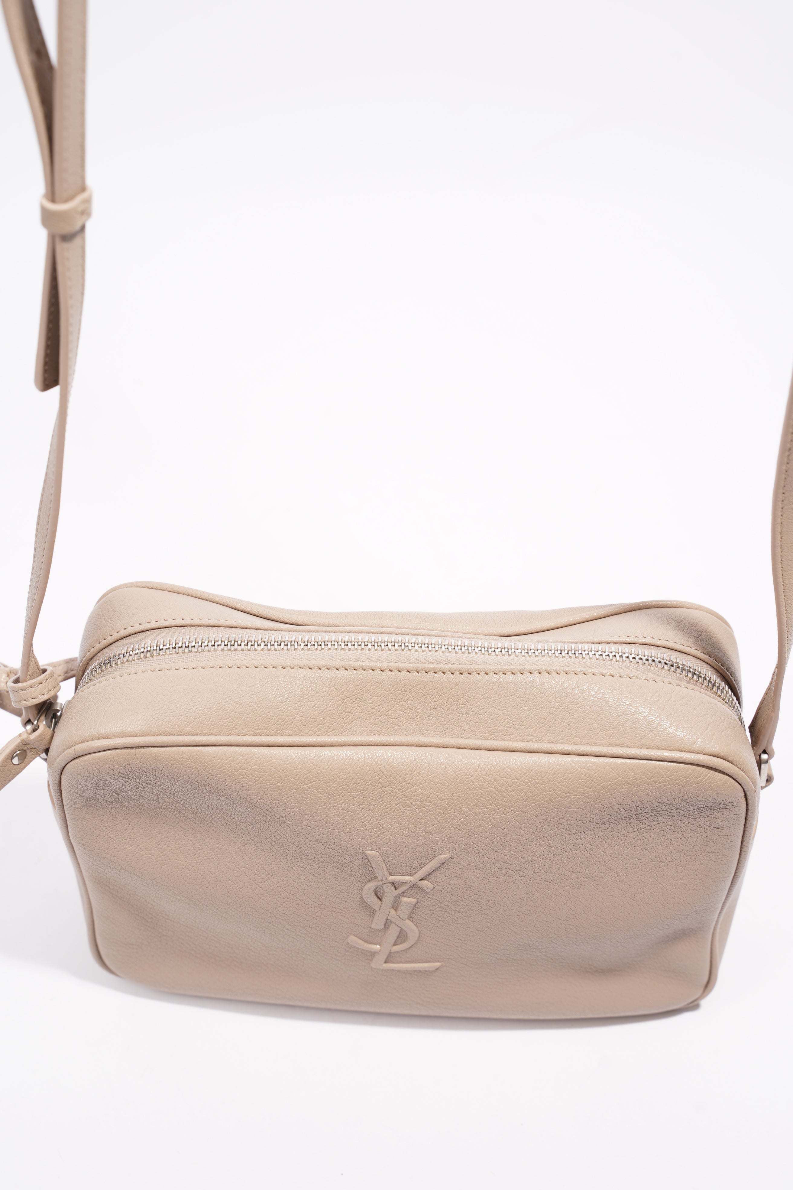 Saint Laurent Lou Camera Bag Nude Leather Small
