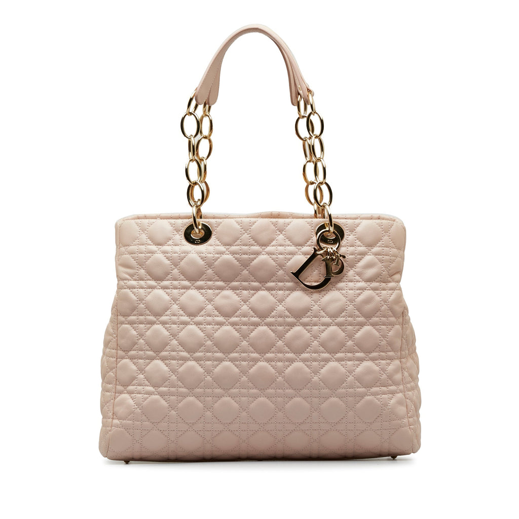 DIORLarge Cannage Lady  Soft Shopping Tote Tote Bag