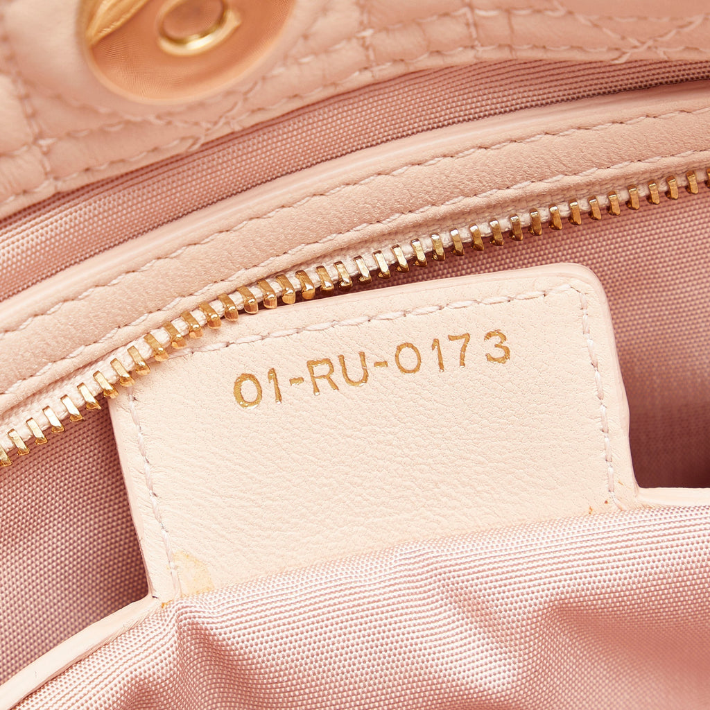 DIORLarge Cannage Lady  Soft Shopping Tote Tote Bag