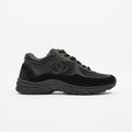 Chanel CC Logo Black Suede EU 37.5 UK 4.5