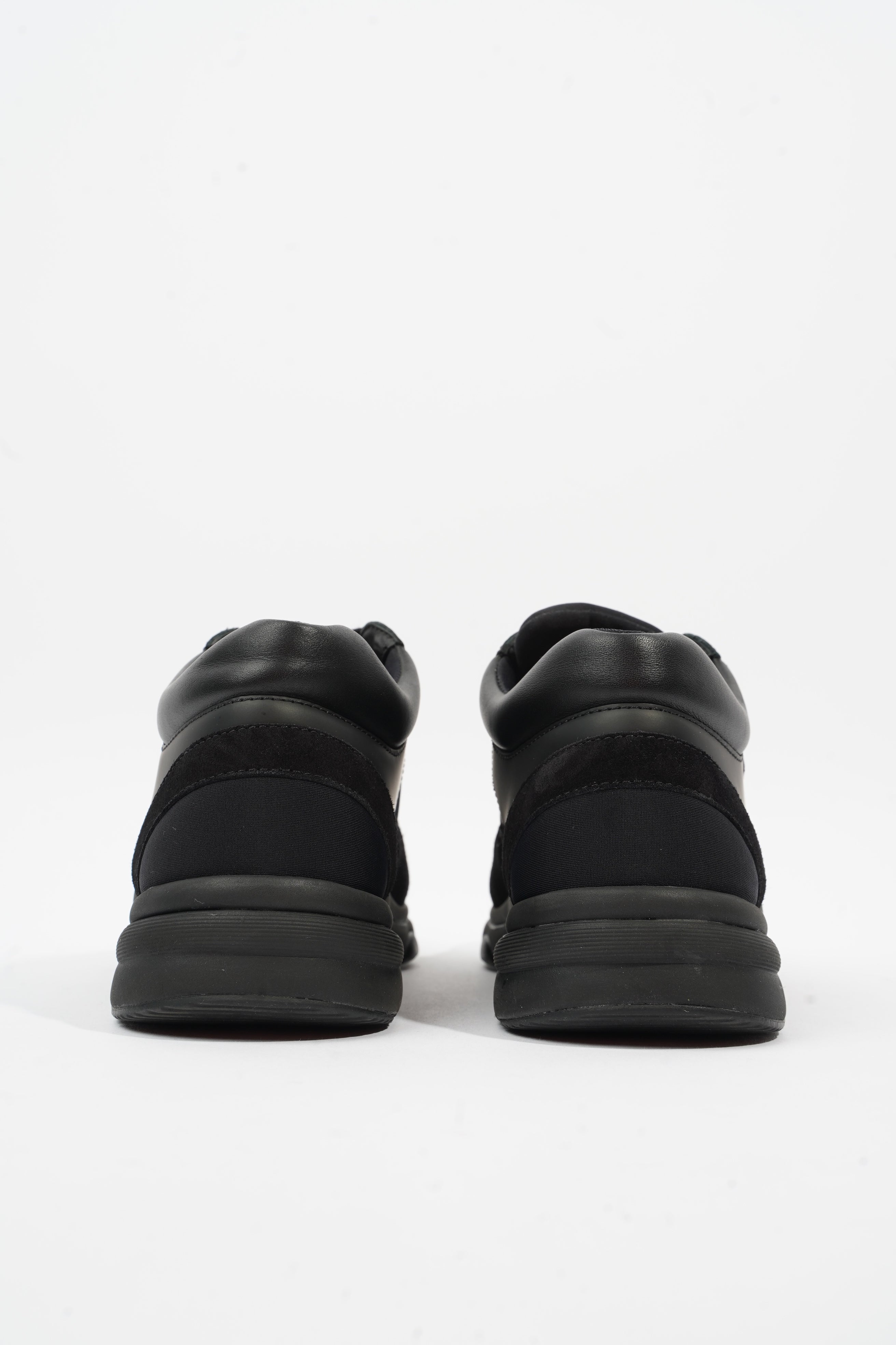 Chanel CC Logo Black Suede EU 37.5 UK 4.5