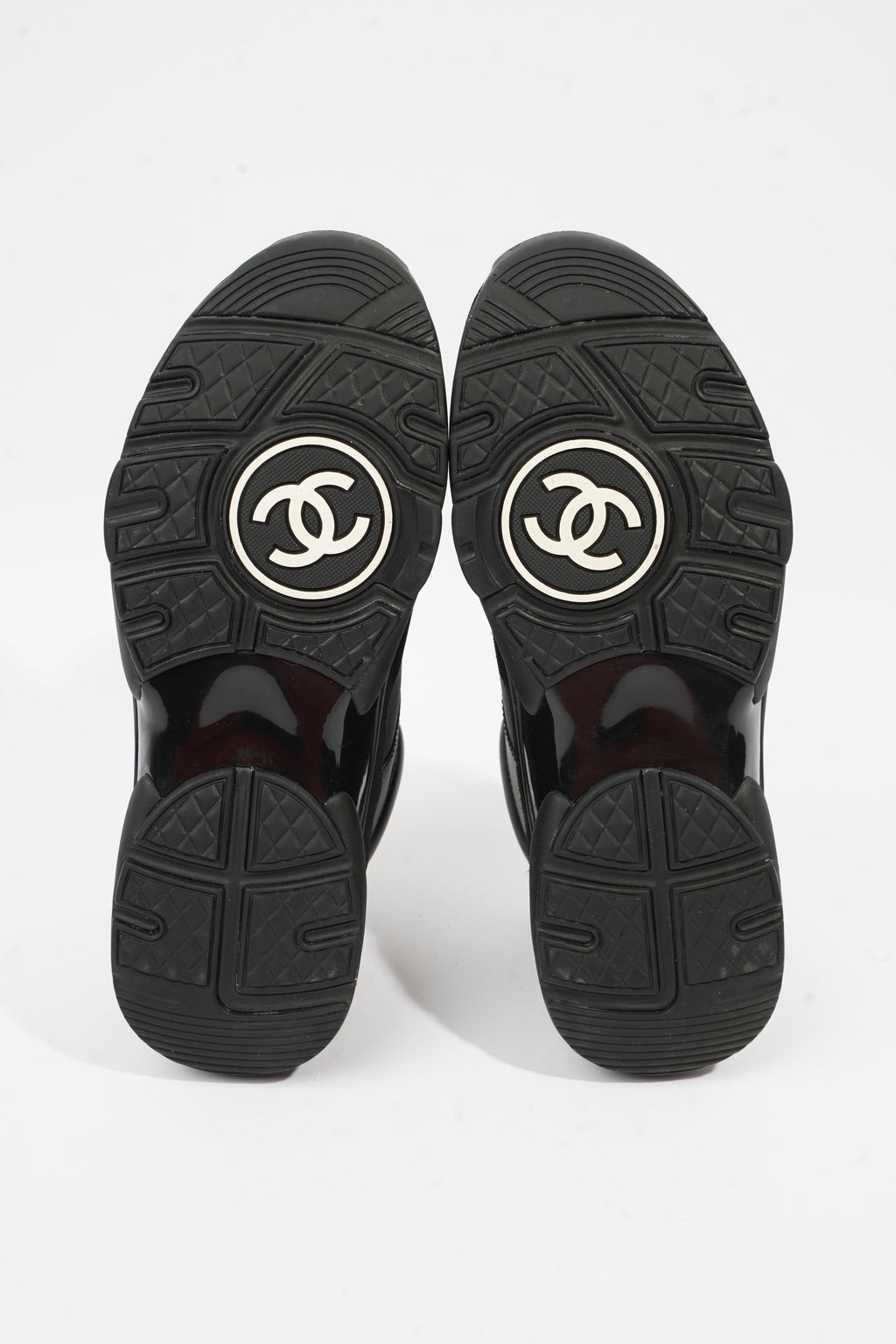Chanel CC Logo Black Suede EU 37.5 UK 4.5